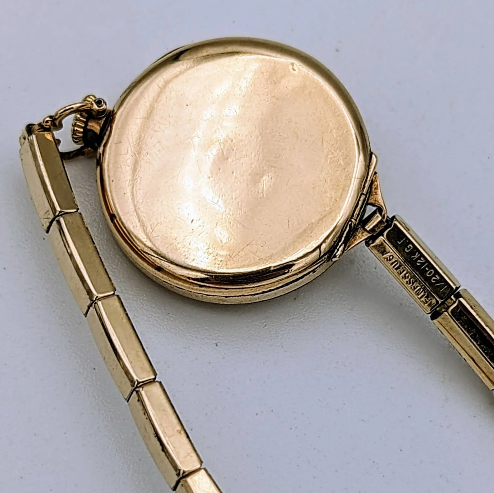 1890s PRIDE Transitional Wristwatch Swiss Movement 15 Jewels 2 Adjustments 12K GF - Image 6