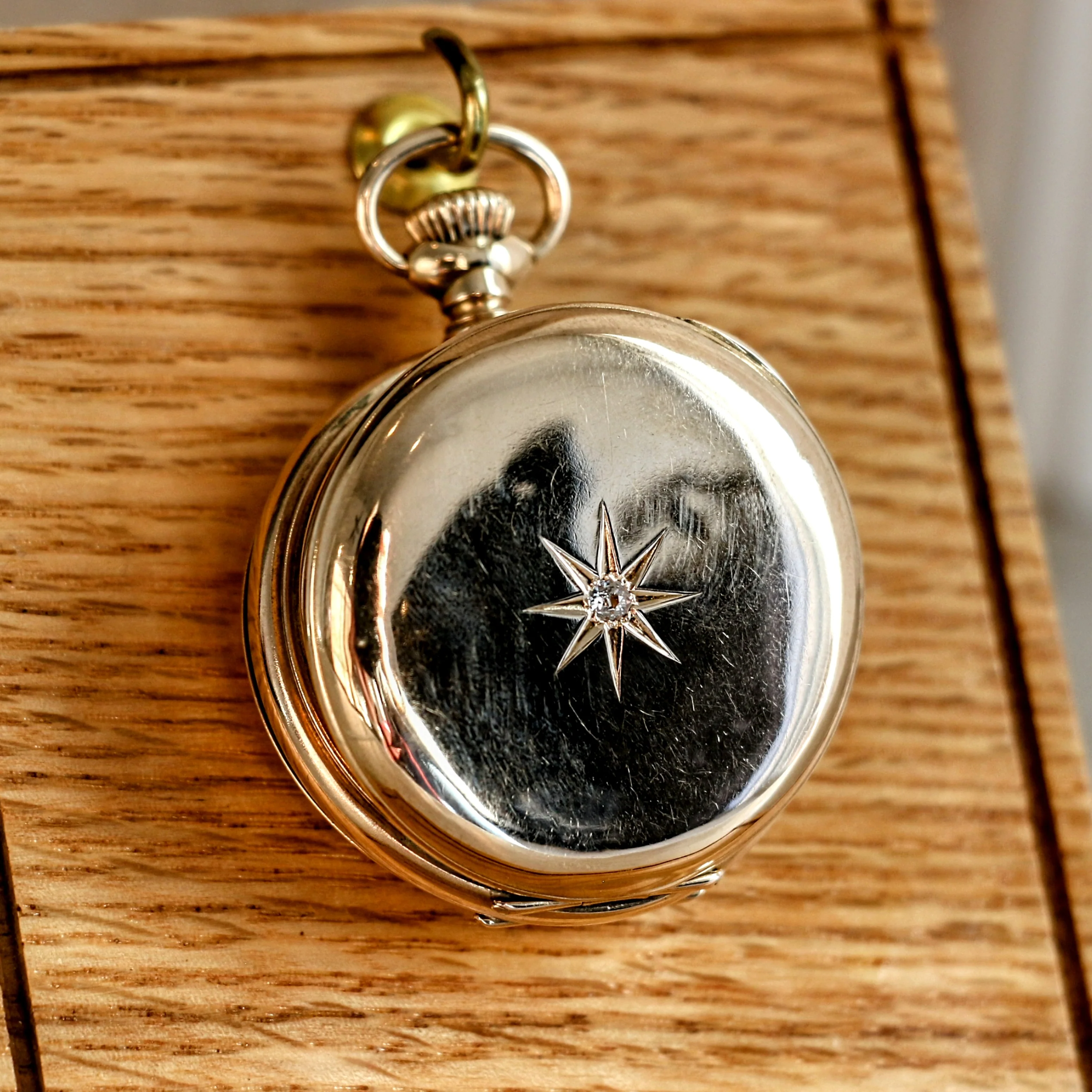 1901 ELGIN Pocket Watch Diamond 14K Solid Gold Model 2 Grade 216 Size 6s 15J Serial 9063142 - Image 11