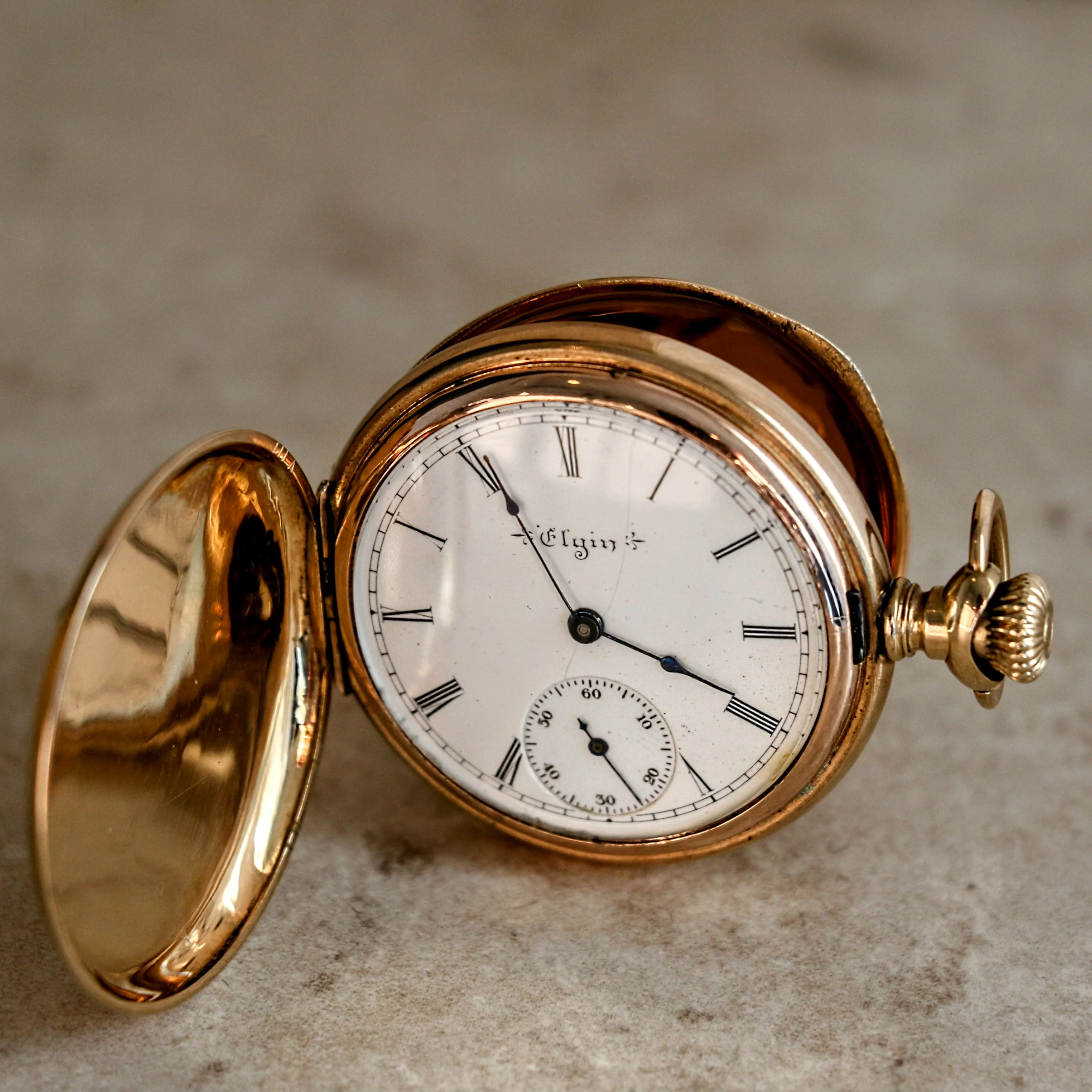 1901 ELGIN Pocket Watch Diamond 14K Solid Gold Model 2 Grade 216 Size 6s 15J Serial 9063142 - Image 3