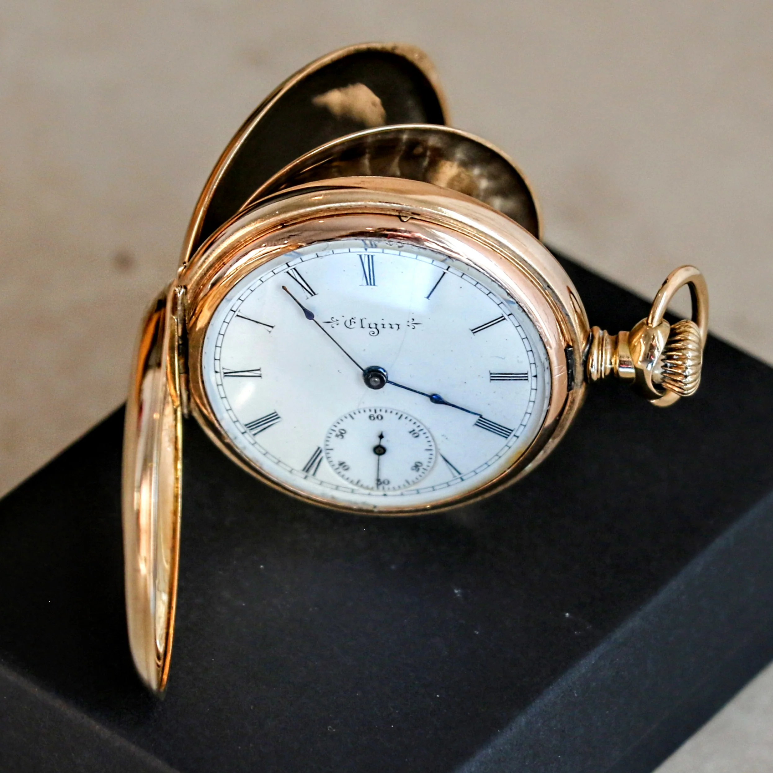 1901 ELGIN Pocket Watch Diamond 14K Solid Gold Model 2 Grade 216 Size 6s 15J Serial 9063142 - Image 4