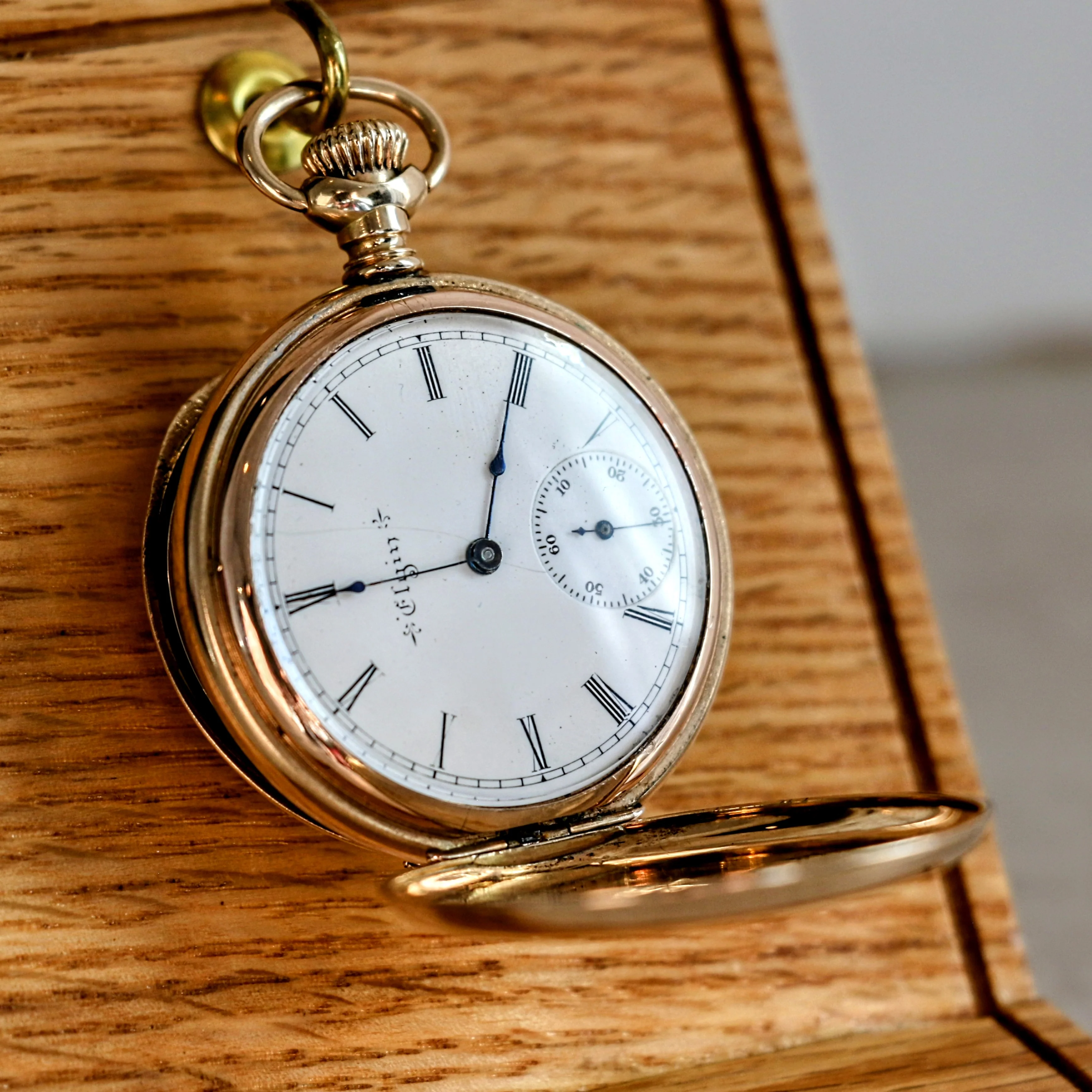 1901 ELGIN Pocket Watch Diamond 14K Solid Gold Model 2 Grade 216 Size 6s 15J Serial 9063142 - Image 5