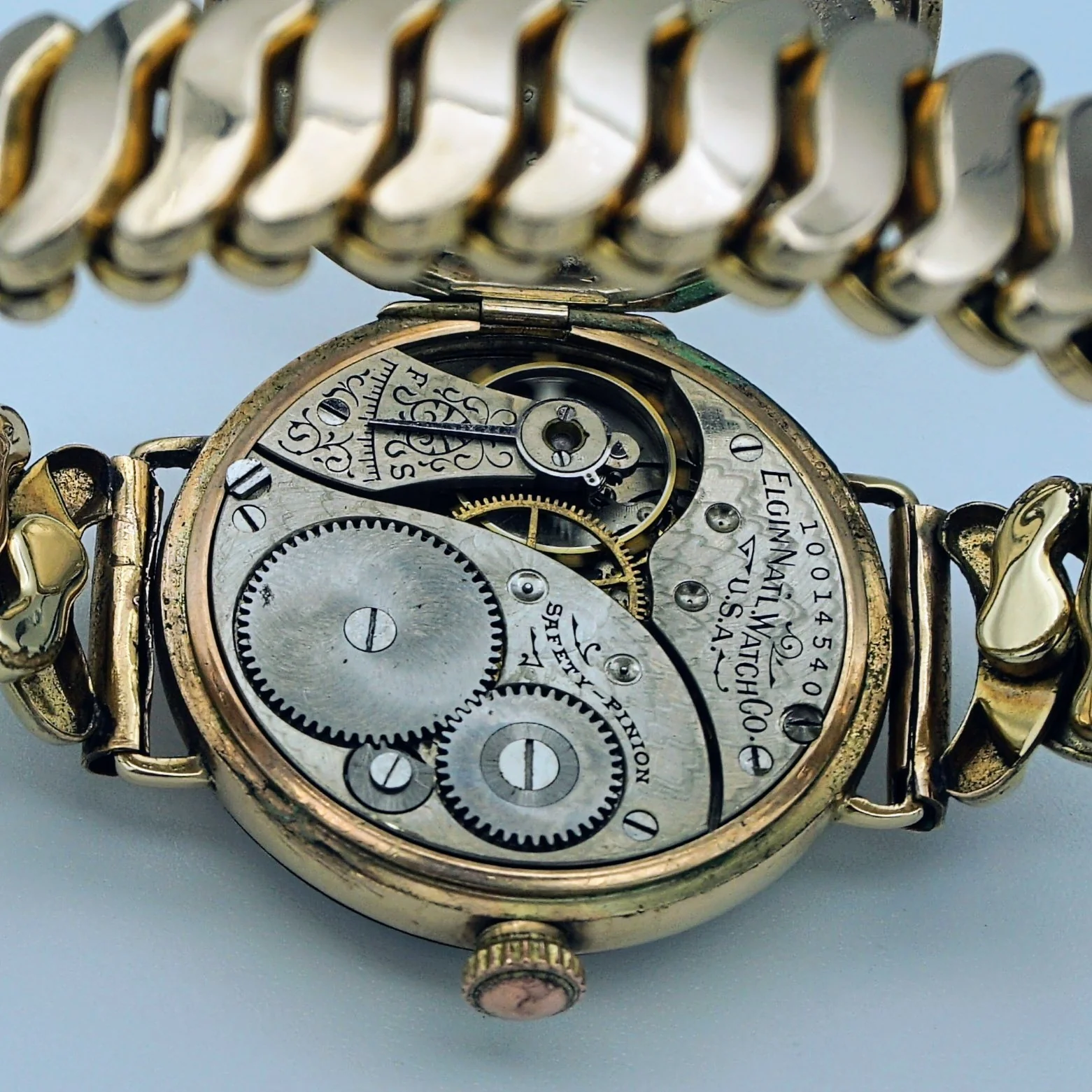 1902 Beautiful Antique Elgin Trench Watch Caliber Grade 269 7 Jewels Runs Great - Image 13