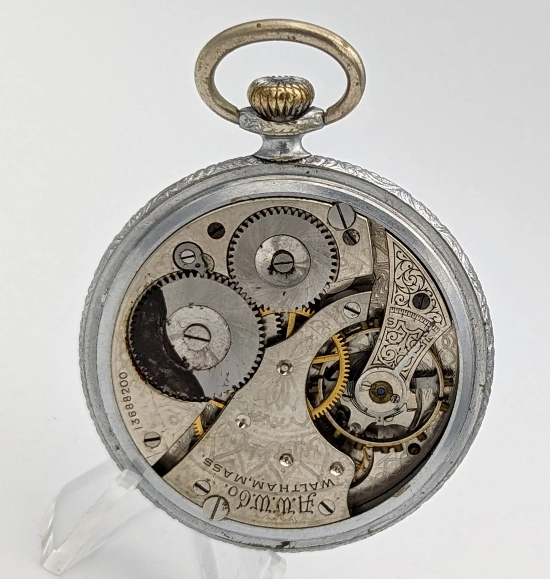 1904 Antique Waltham Pocket Watch Model 1899 Size 16s Grade 610 7 Jewels - Image 7