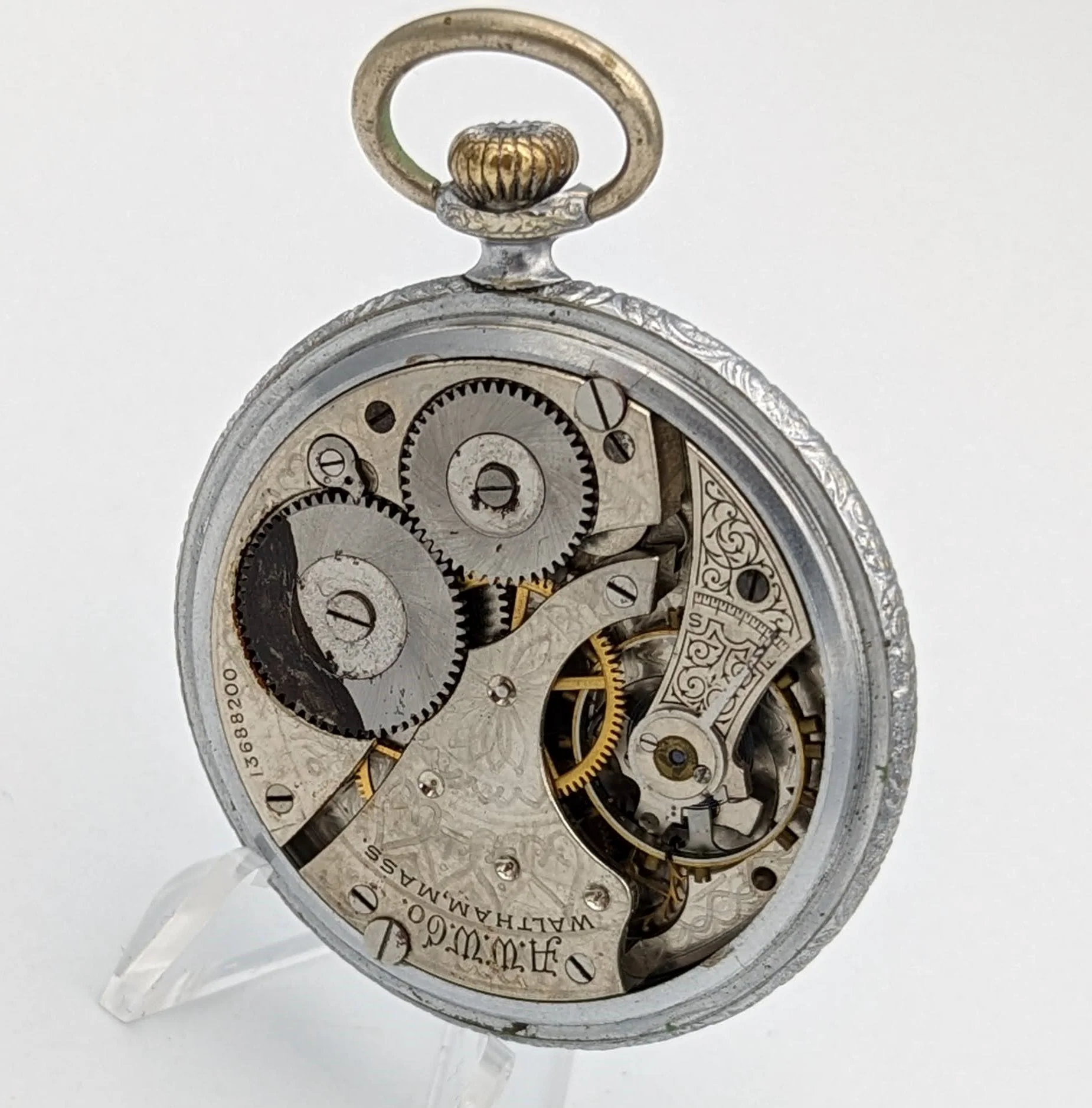 1904 Antique Waltham Pocket Watch Model 1899 Size 16s Grade 610 7 Jewels - Image 8