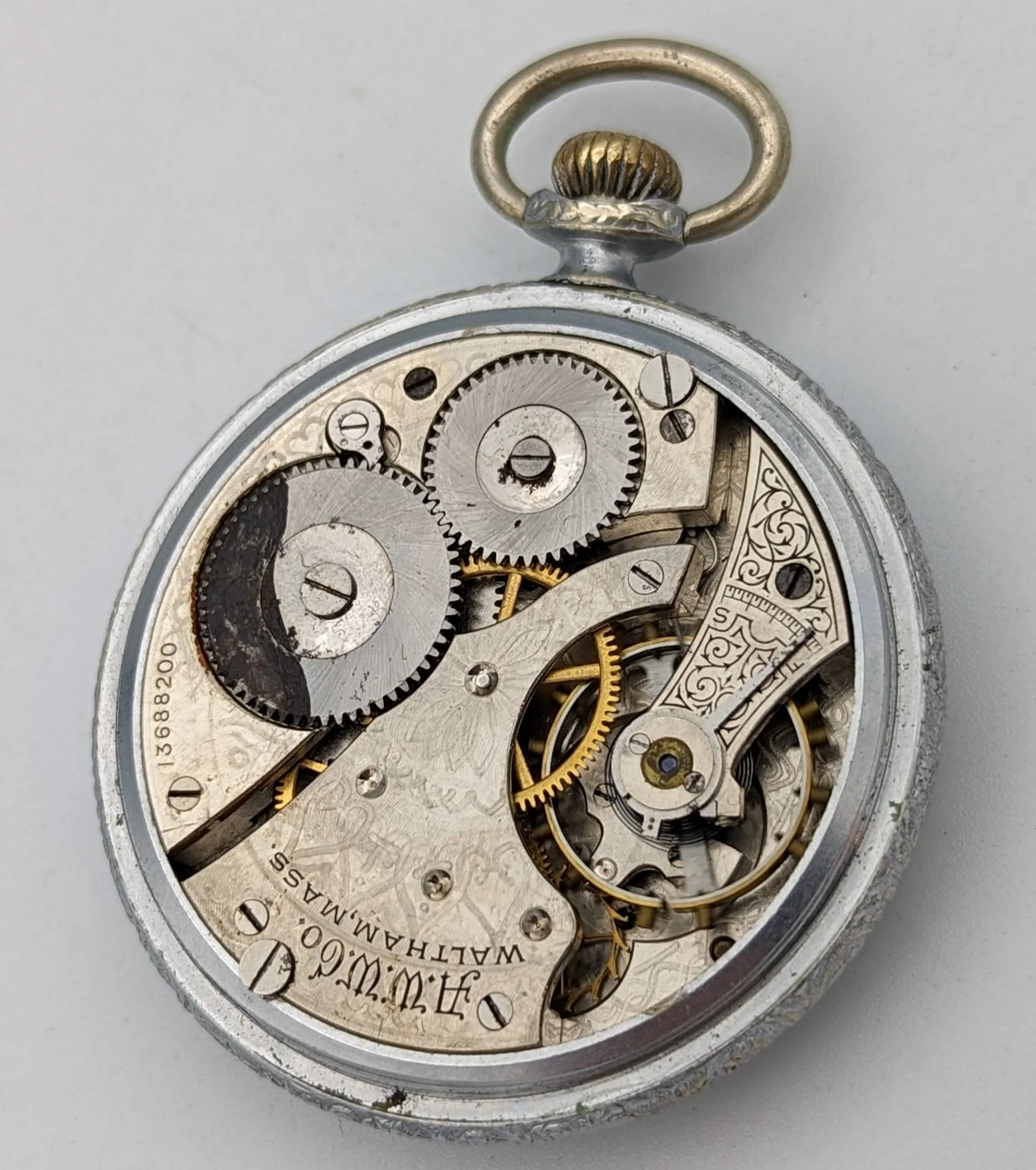 1904 Antique Waltham Pocket Watch Model 1899 Size 16s Grade 610 7 Jewels - Image 9