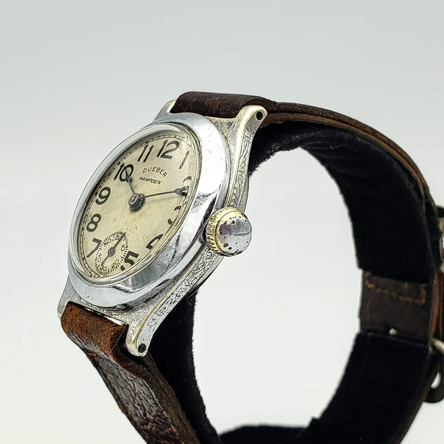 1905 Dueber-Hampden Wristwatch Military Service Size 3/0s 15J Watch - Image 7
