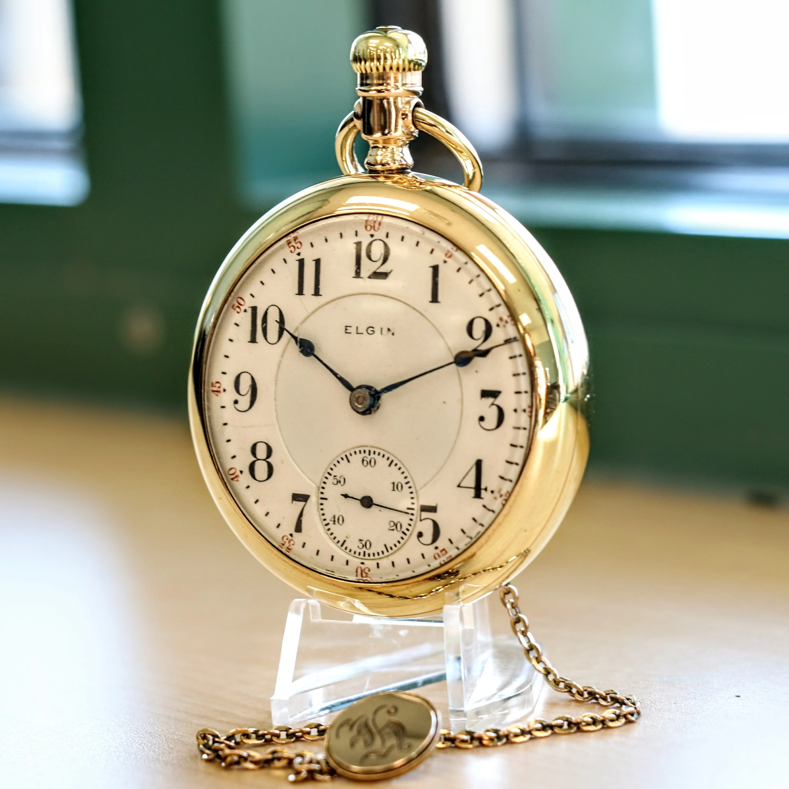 1905 ELGIN Pocket Watch 18s 21 Jewels Railroad Grade No. 349 Vintage U.S.A. Made - Image 4