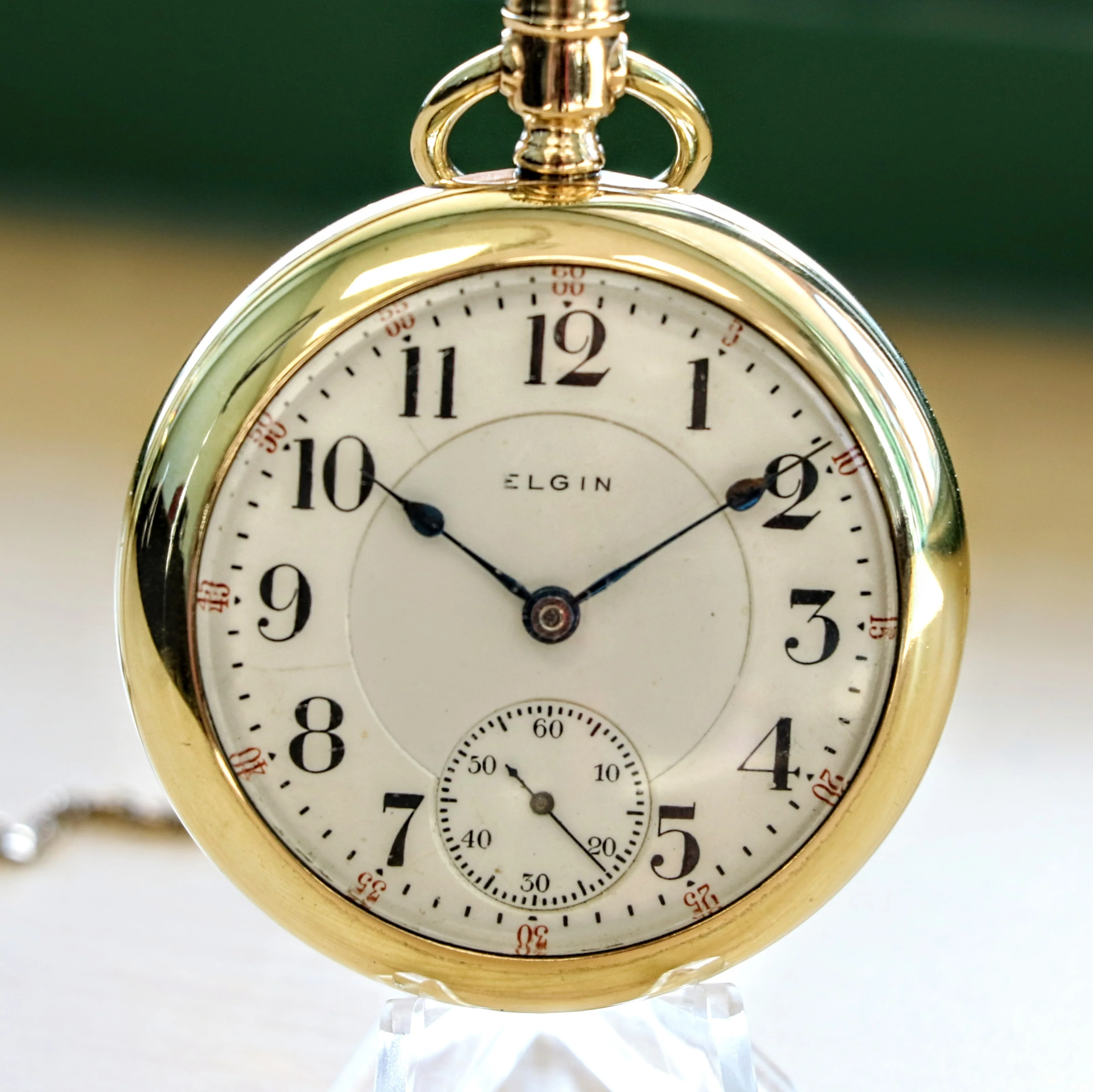 1905 ELGIN Pocket Watch 18s 21 Jewels Railroad Grade No. 349 Vintage U.S.A. Made - Image 6