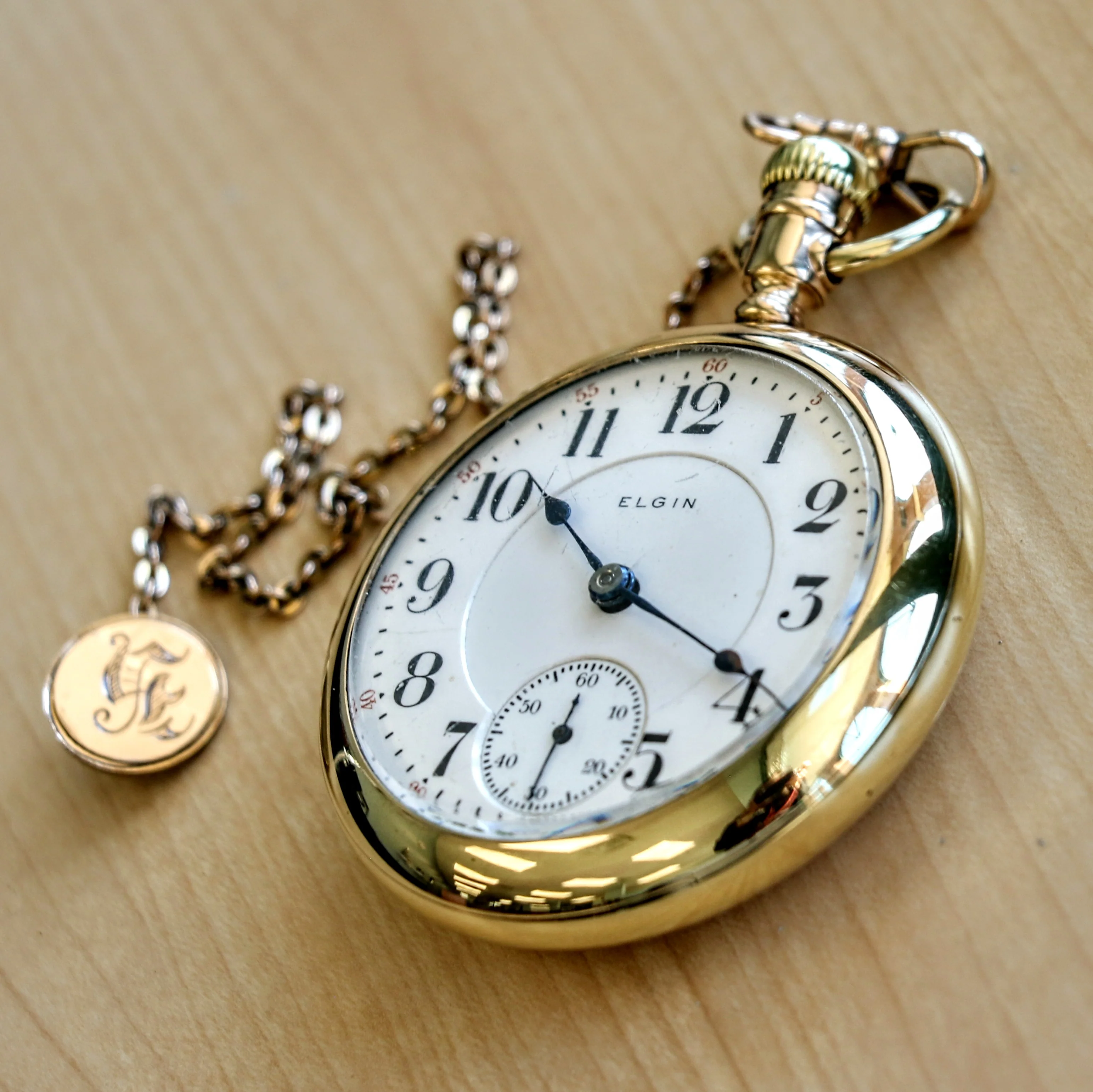 1905 ELGIN Pocket Watch 18s 21 Jewels Railroad Grade No. 349 Vintage U.S.A. Made - Image 7