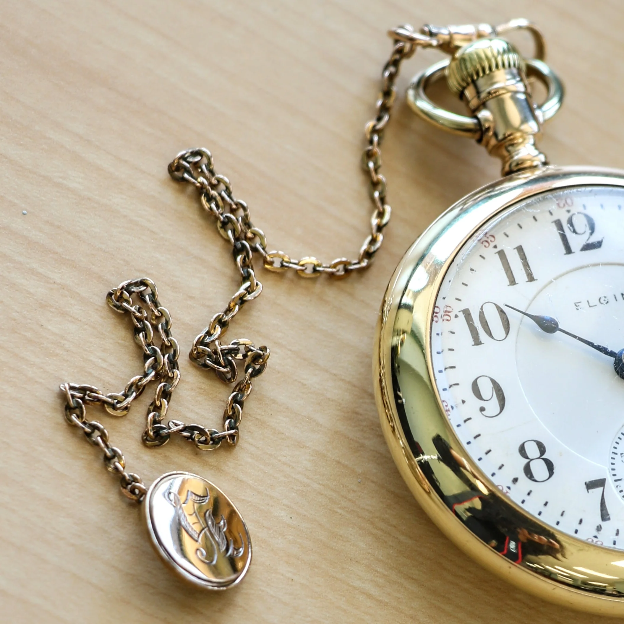 1905 ELGIN Pocket Watch 18s 21 Jewels Railroad Grade No. 349 Vintage U.S.A. Made - Image 9