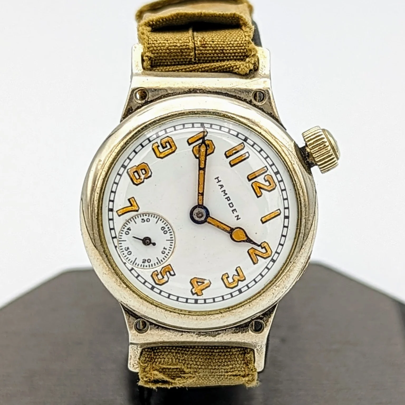 1906 HAMPDEN "Molly Stark" Trench Watch 7 Jewels U.S. Army Wristwatch - Image 3