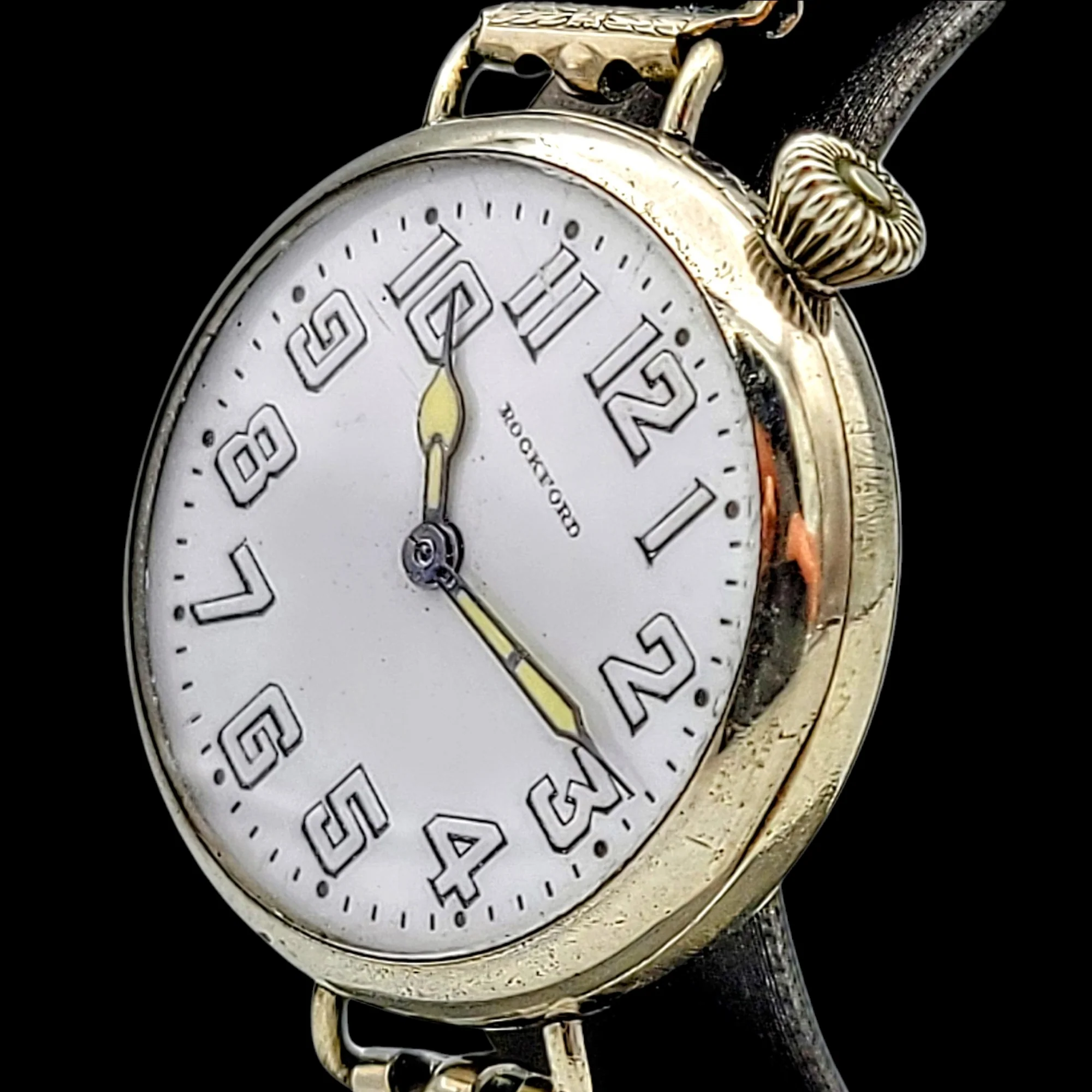 1910 ROCKFORD Trench Watch 15 Jewels Grade 164 - Image 4