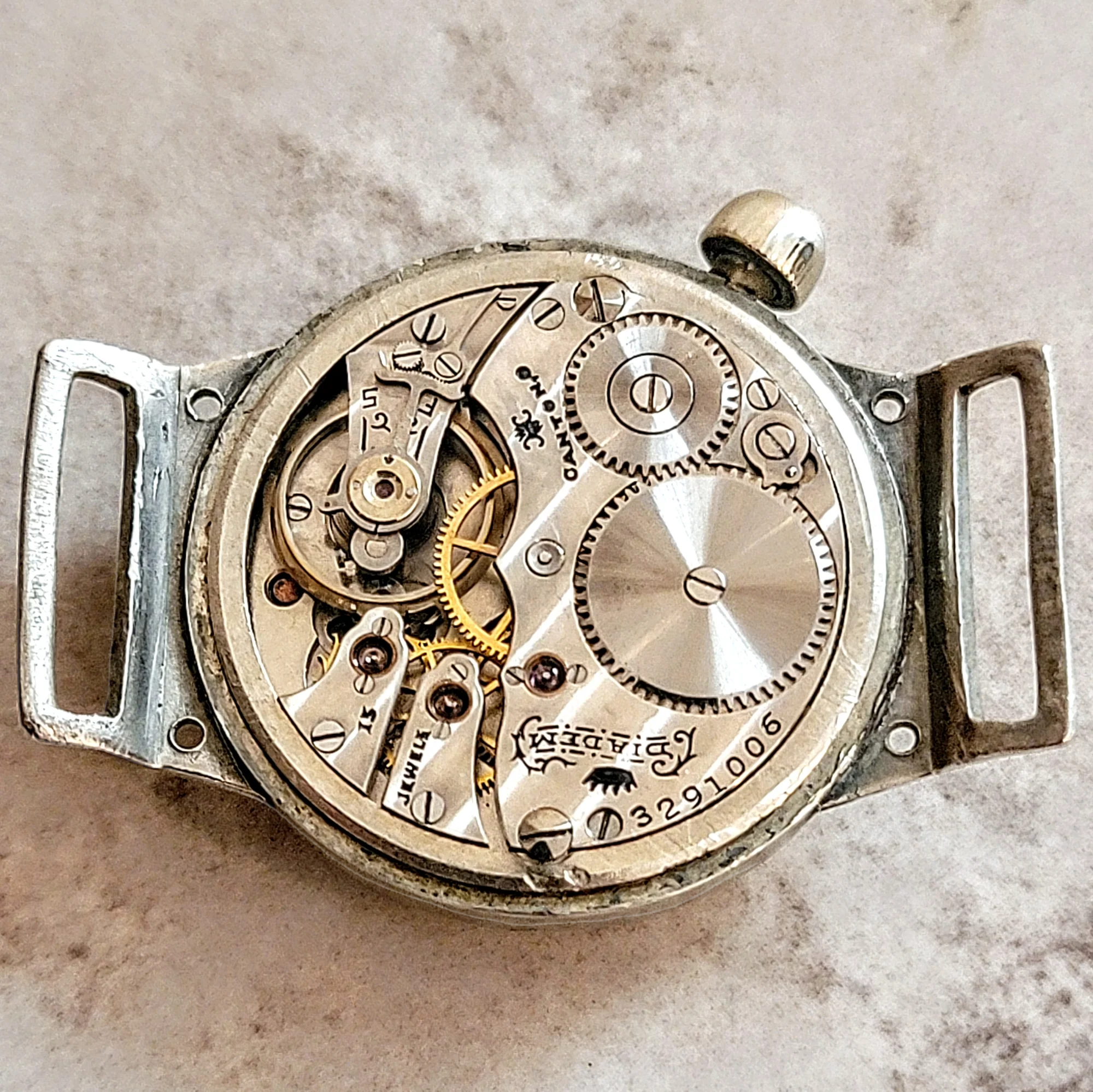 1914 HAMPDEN "No. 400" Trench Watch 15 Jewels U.S. Army Wristwatch - Image 15