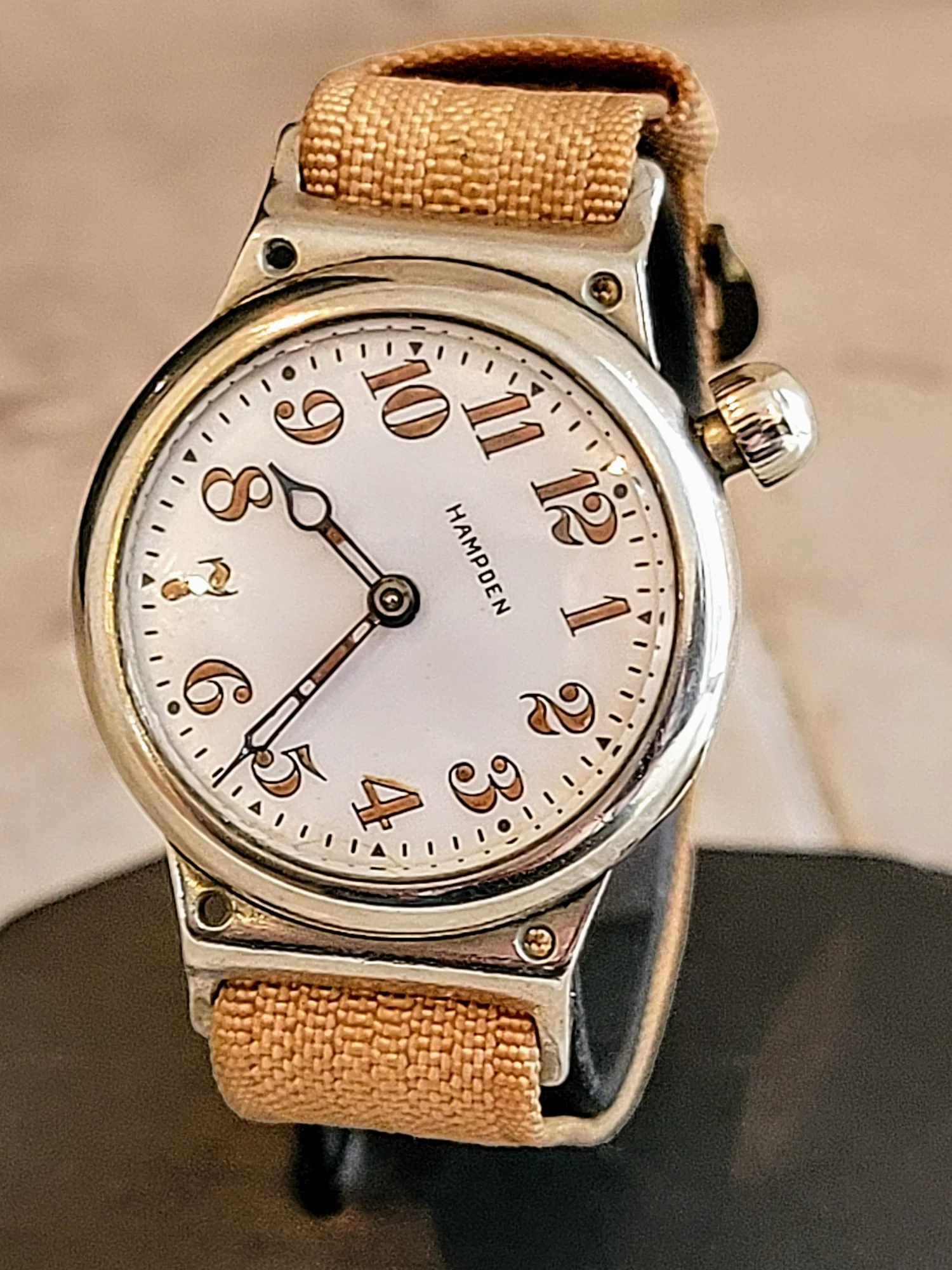 1914 HAMPDEN "No. 400" Trench Watch 15 Jewels U.S. Army Wristwatch - Image 20