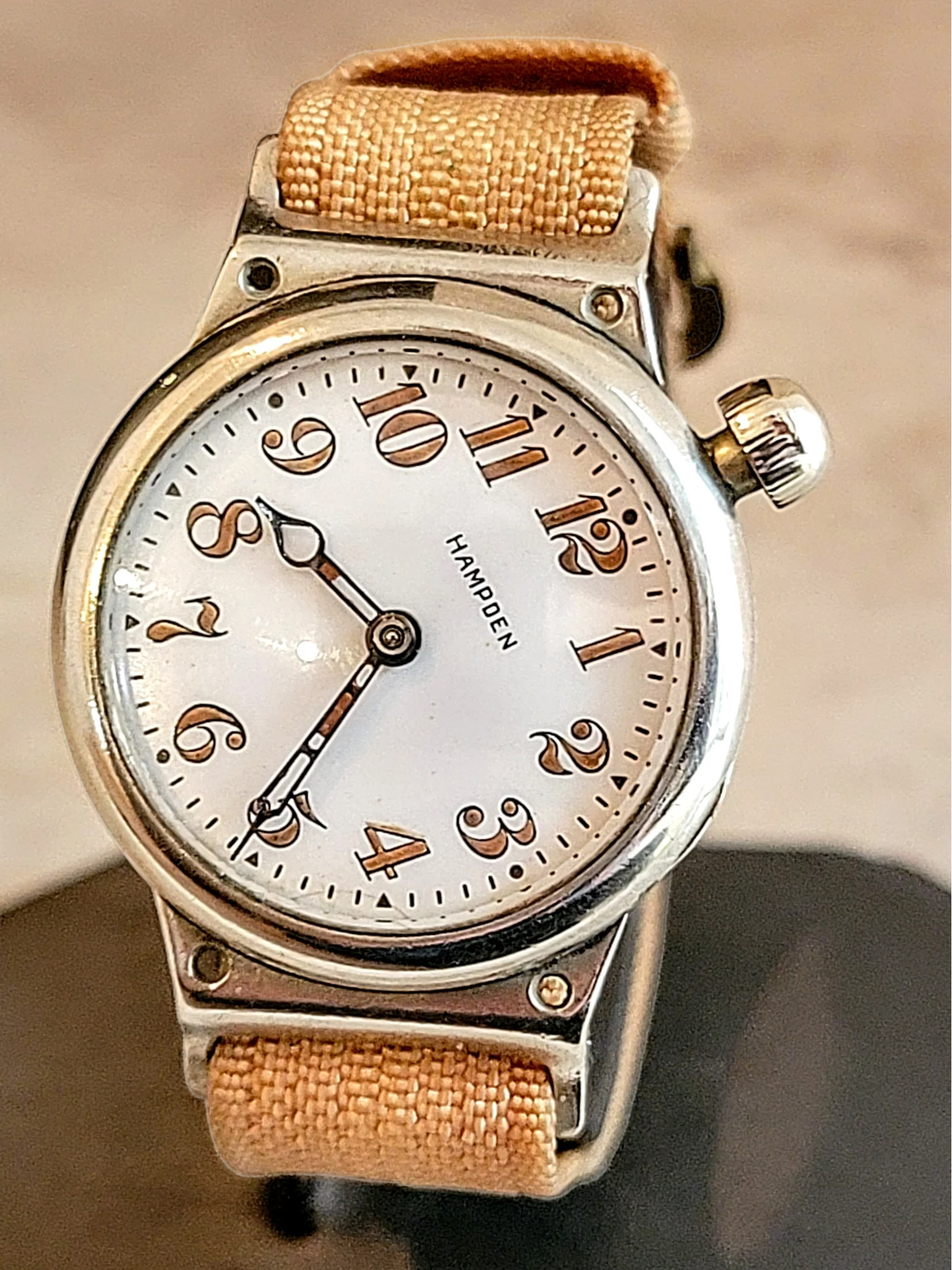 1914 HAMPDEN "No. 400" Trench Watch 15 Jewels U.S. Army Wristwatch - Image 6