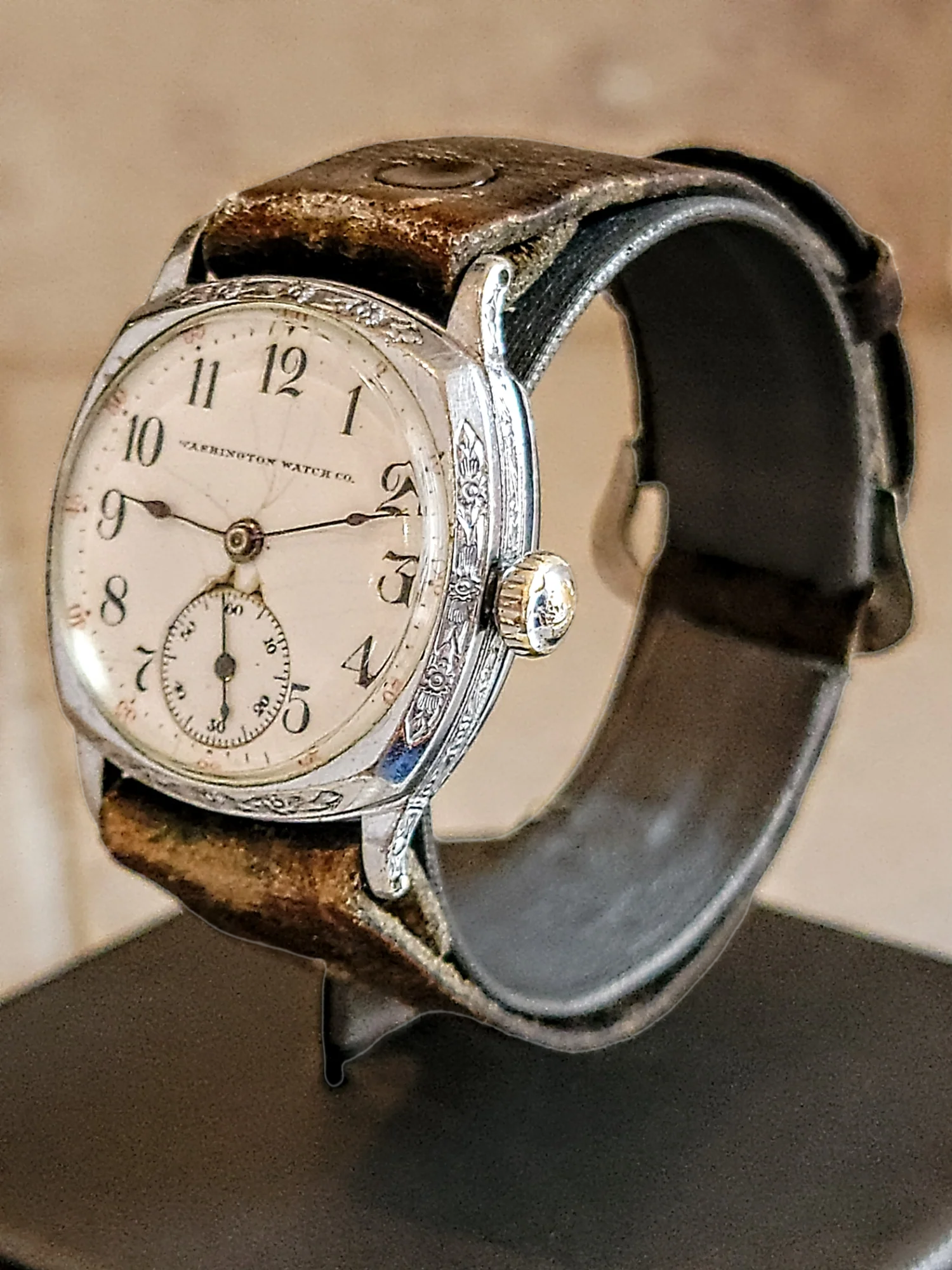 1914 WASHINGTON Wristwatch By Illinois Watch Co. Grade 35 U.S.A. - Image 3