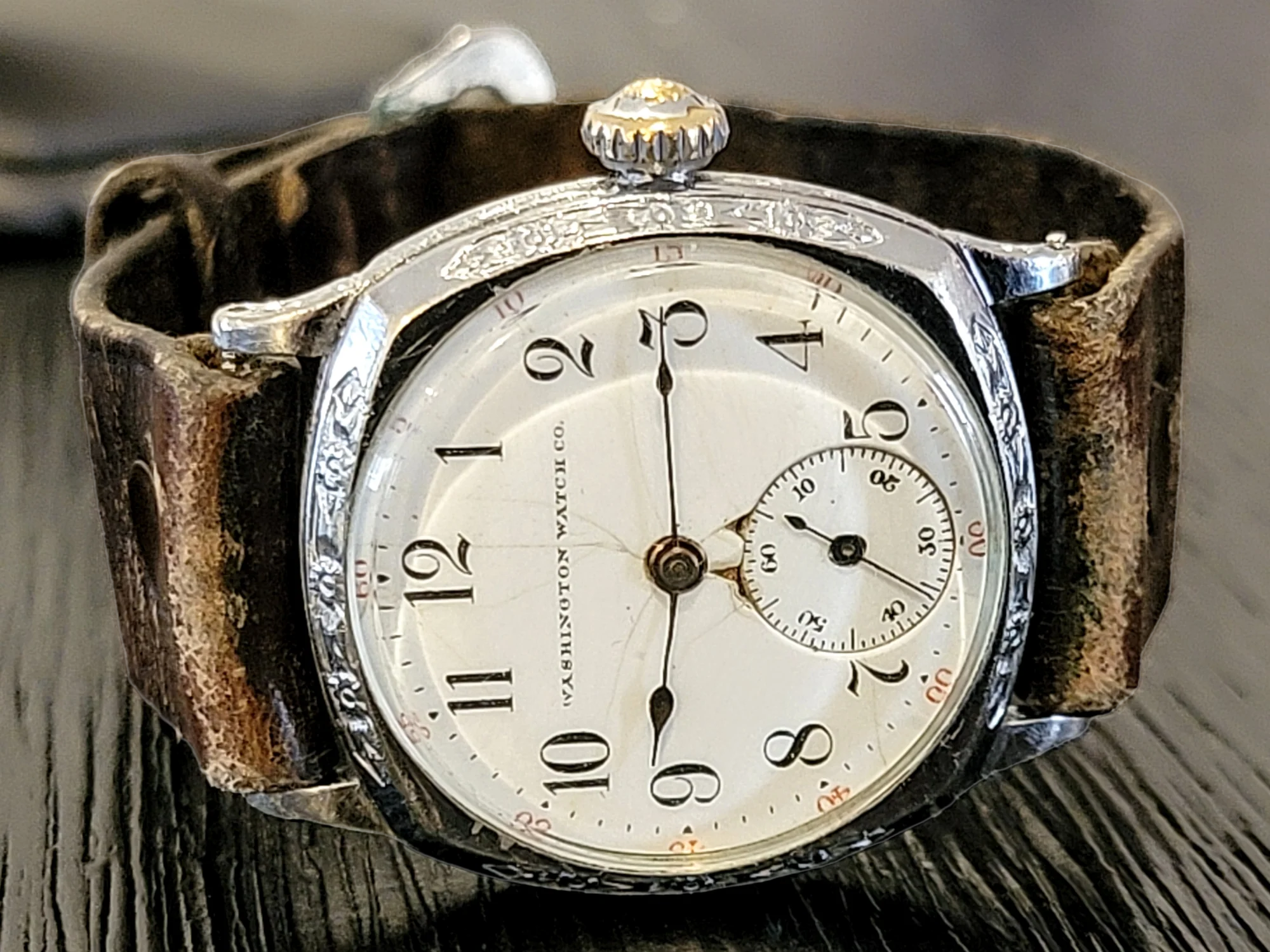 1914 WASHINGTON Wristwatch By Illinois Watch Co. Grade 35 U.S.A. - Image 8