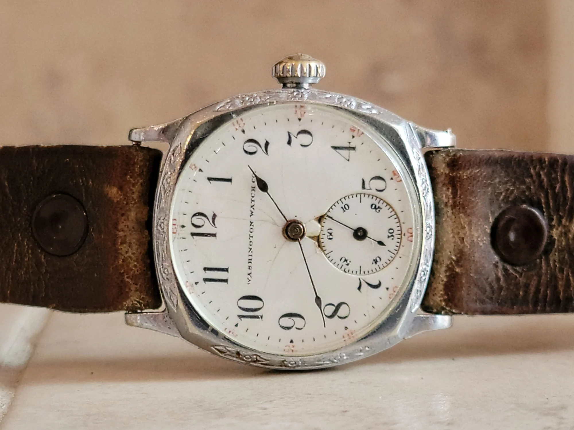 1914 WASHINGTON Wristwatch By Illinois Watch Co. Grade 35 U.S.A. - Image 9