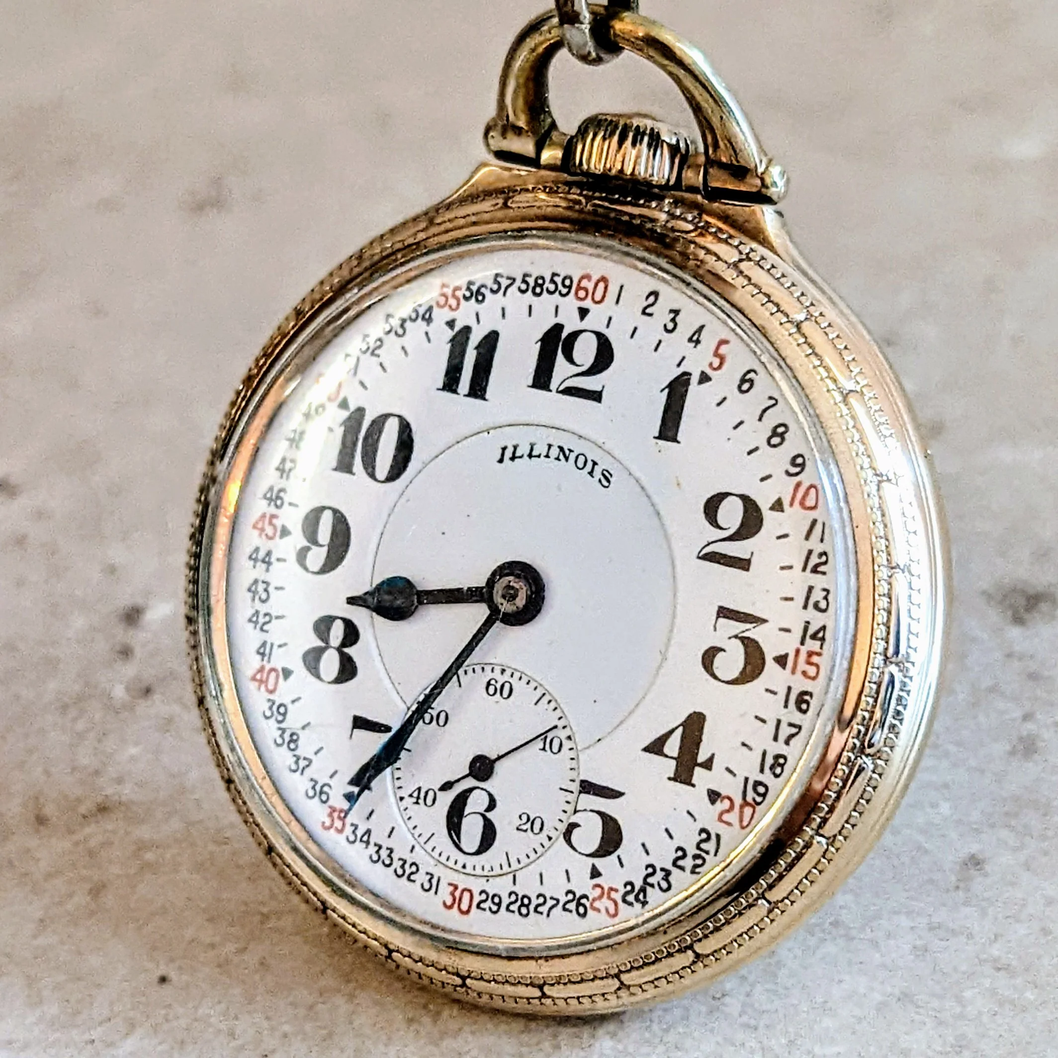 1918 Illinois Bunn Special Pocket Watch Railroad Grade Model 9 Size 16s 21J 6 ADJs - Image 3