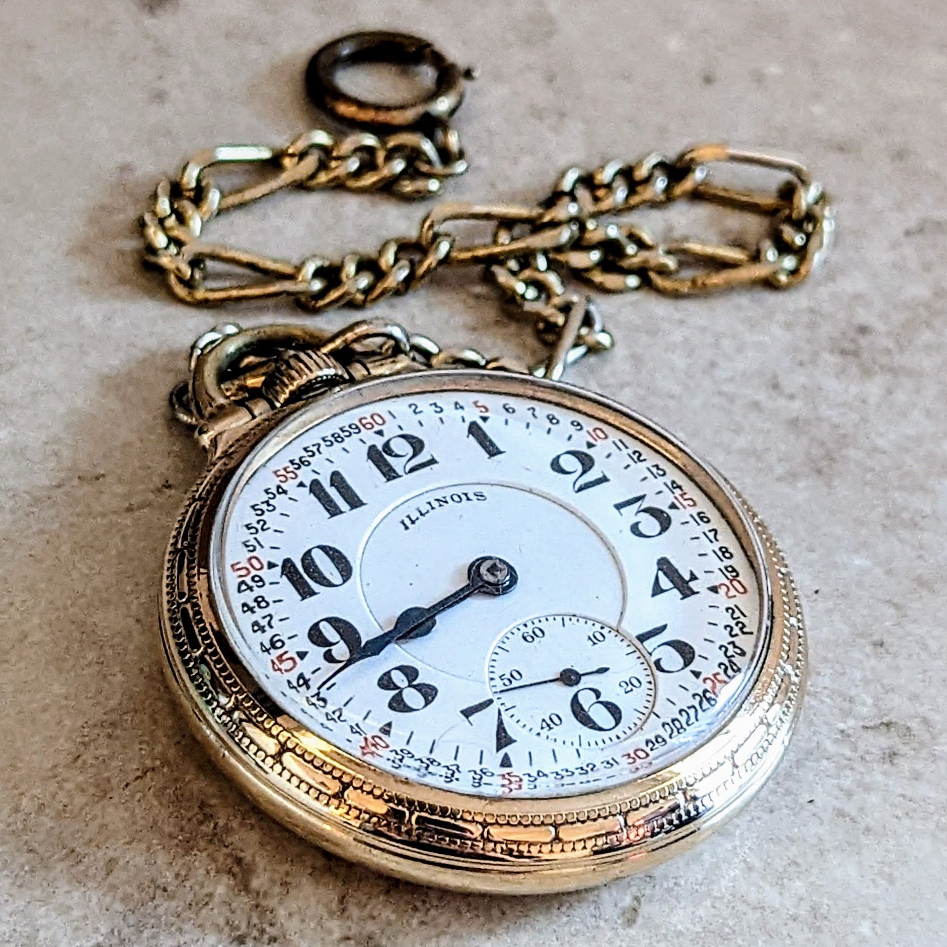 1918 Illinois Bunn Special Pocket Watch Railroad Grade Model 9 Size 16s 21J 6 ADJs - Image 5