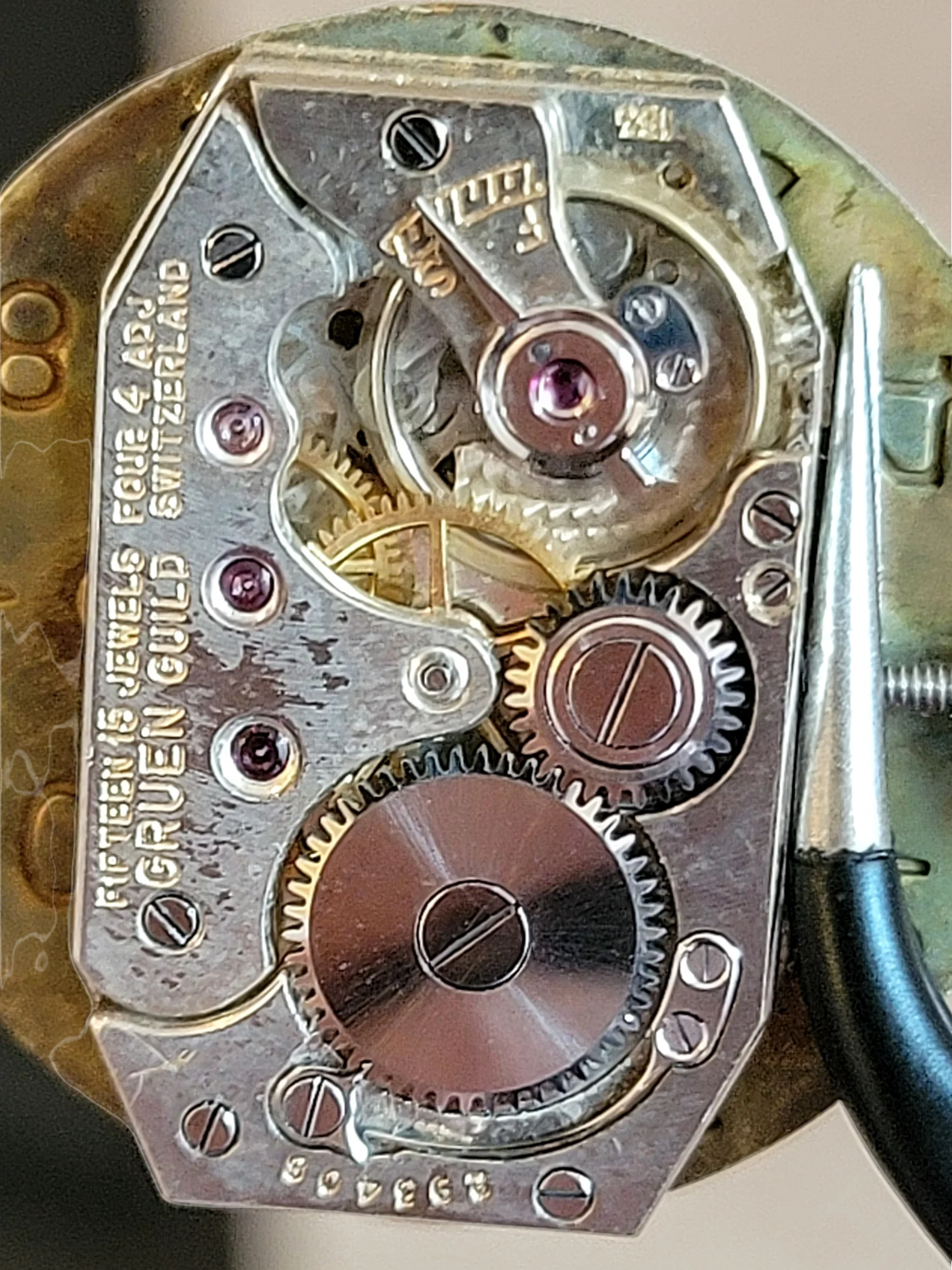 1924 GRUEN Guild Wristwatch 15 Jewels Cal. 153 Swiss - Image 17