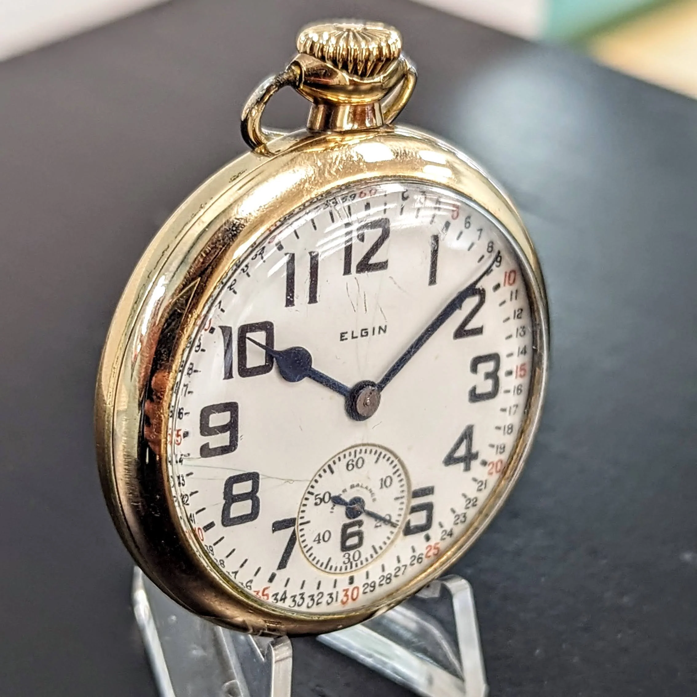 1926 ELGIN Elgin B.W. Raymond Pocket Watch 16s 21 Jewels Grade 472 5 ADJ Vintage USA Made - Image 4