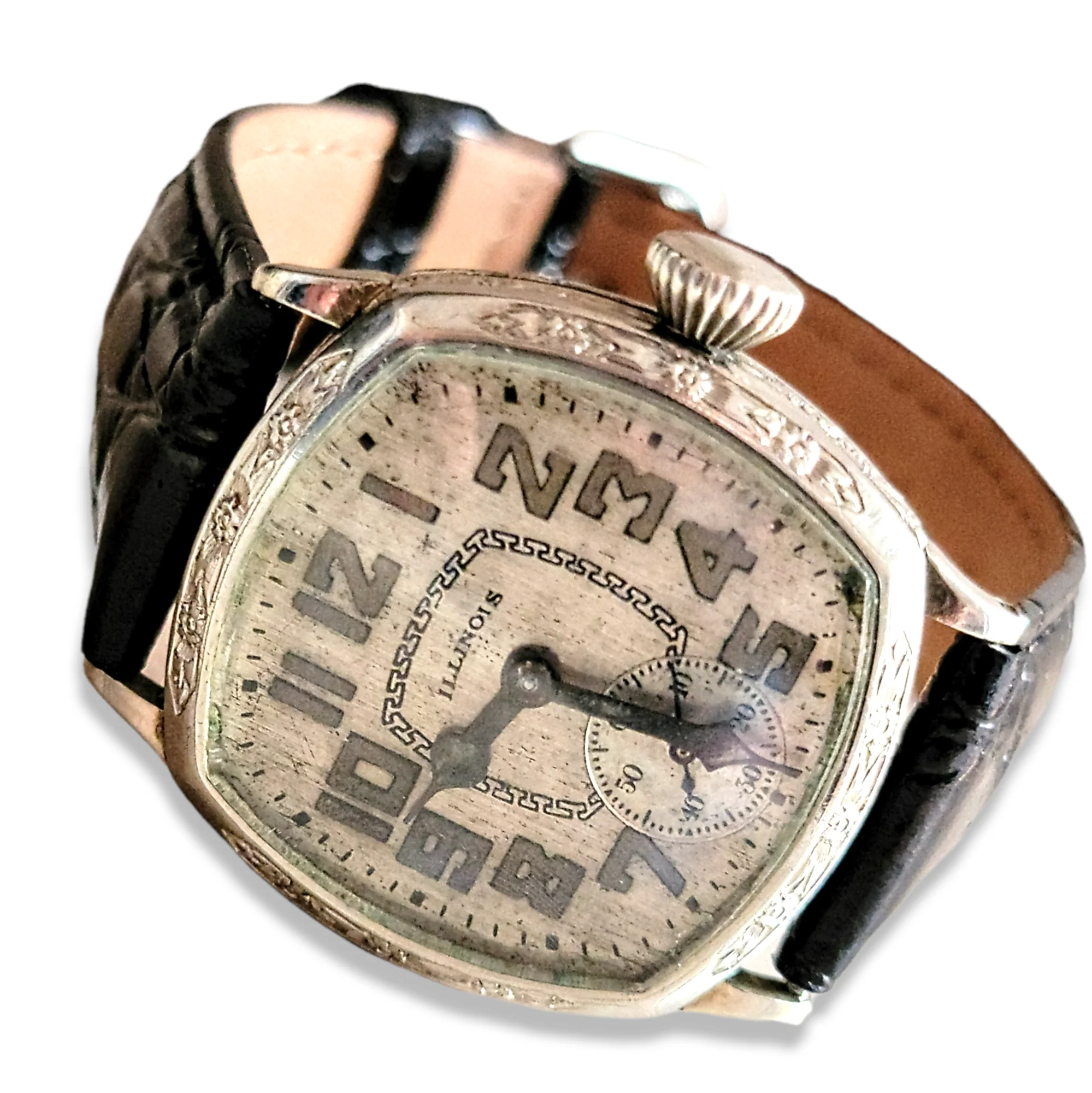 1929 ILLINOIS Art Deco Watch Cal. "TIME KING" Grade 24 - Image 16