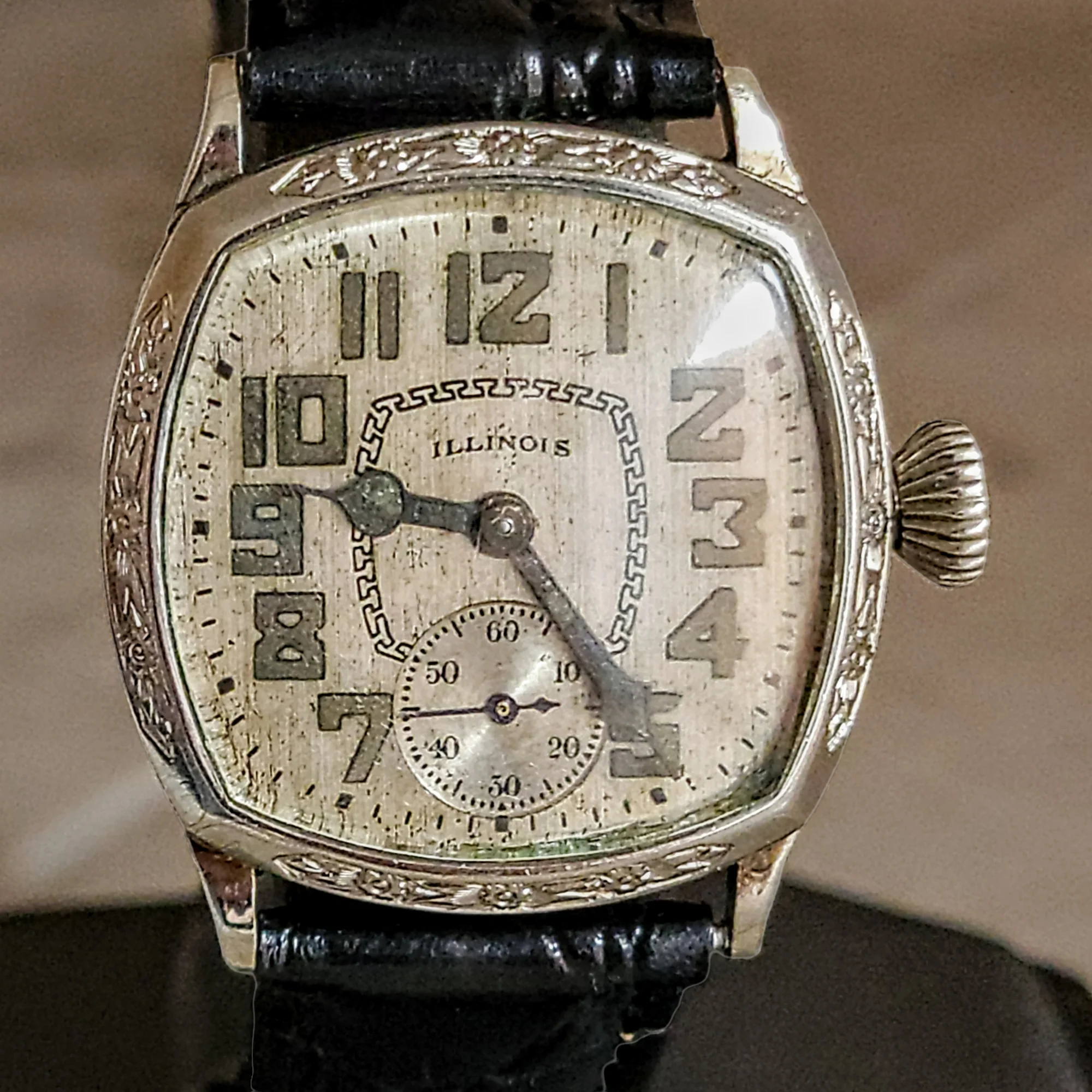 1929 ILLINOIS Art Deco Watch Cal. "TIME KING" Grade 24 - Image 5