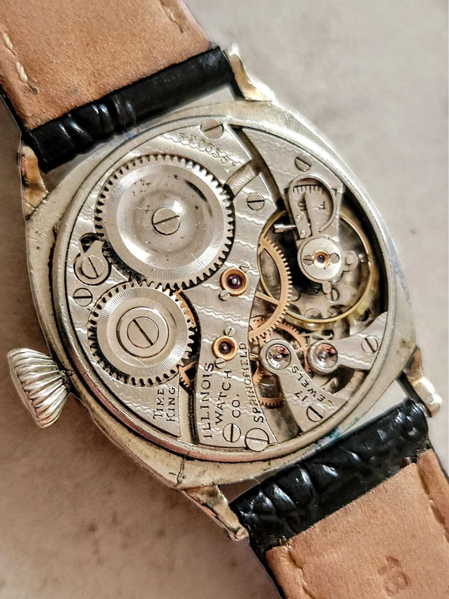 1929 ILLINOIS Art Deco Watch Cal. "TIME KING" Grade 24 - Image 8