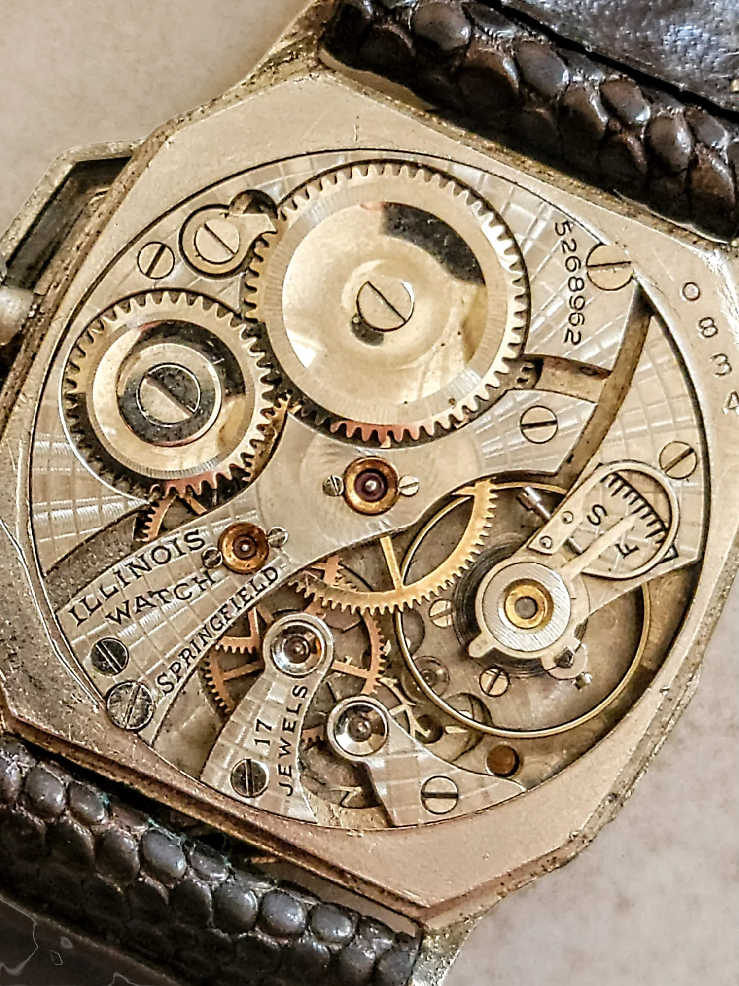 1929 ILLINOIS Atlantic Engraved Watch Grade 24 U.S.A. Made 14K G.F. - Image 13