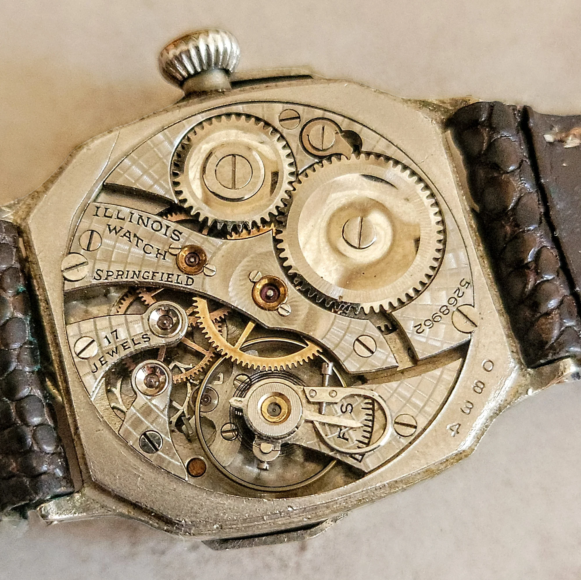 1929 ILLINOIS Atlantic Engraved Watch Grade 24 U.S.A. Made 14K G.F. - Image 14