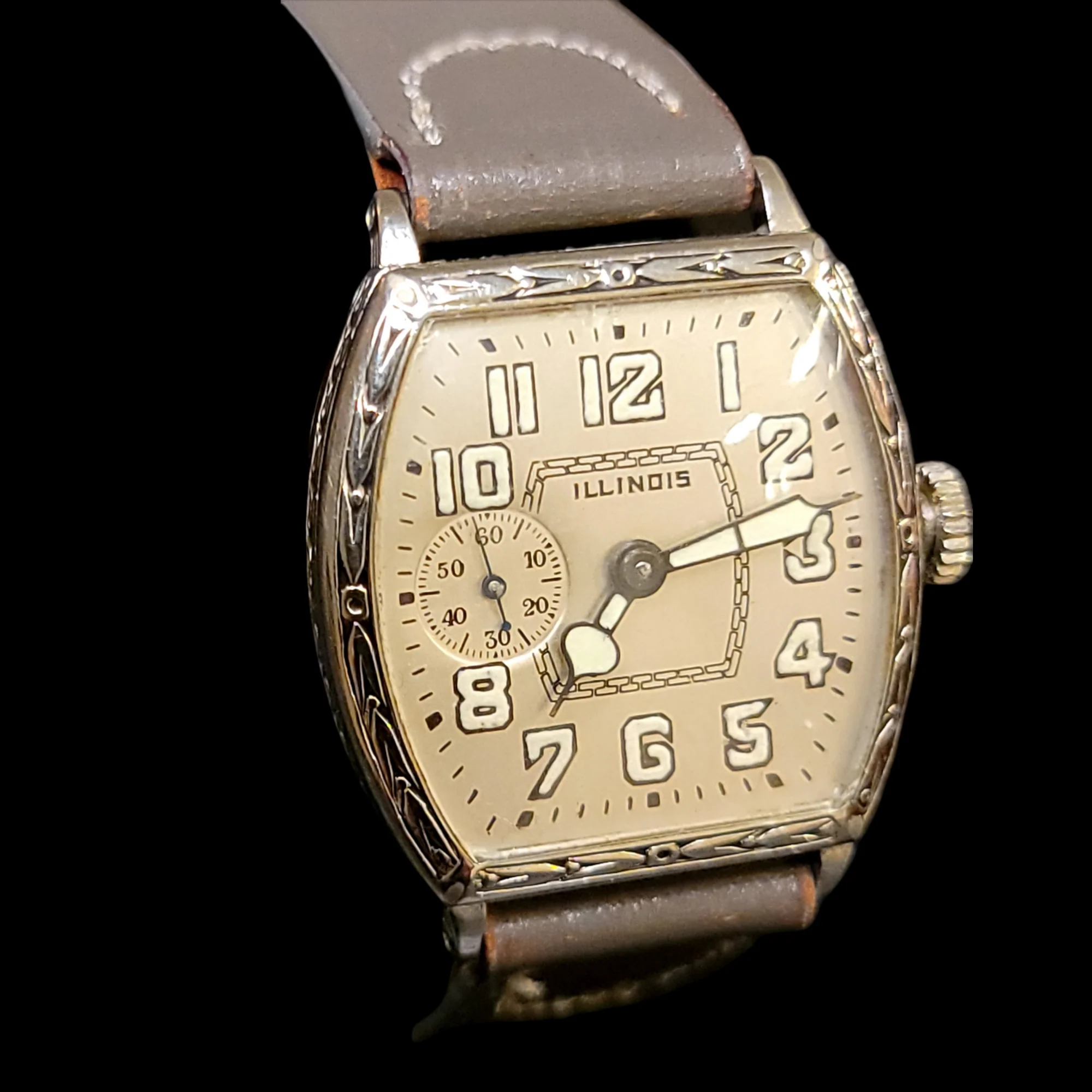 1929 Illinois Whippet Barrel Tonneau Engraved Case Grade 903 15 Jewels - Image 10