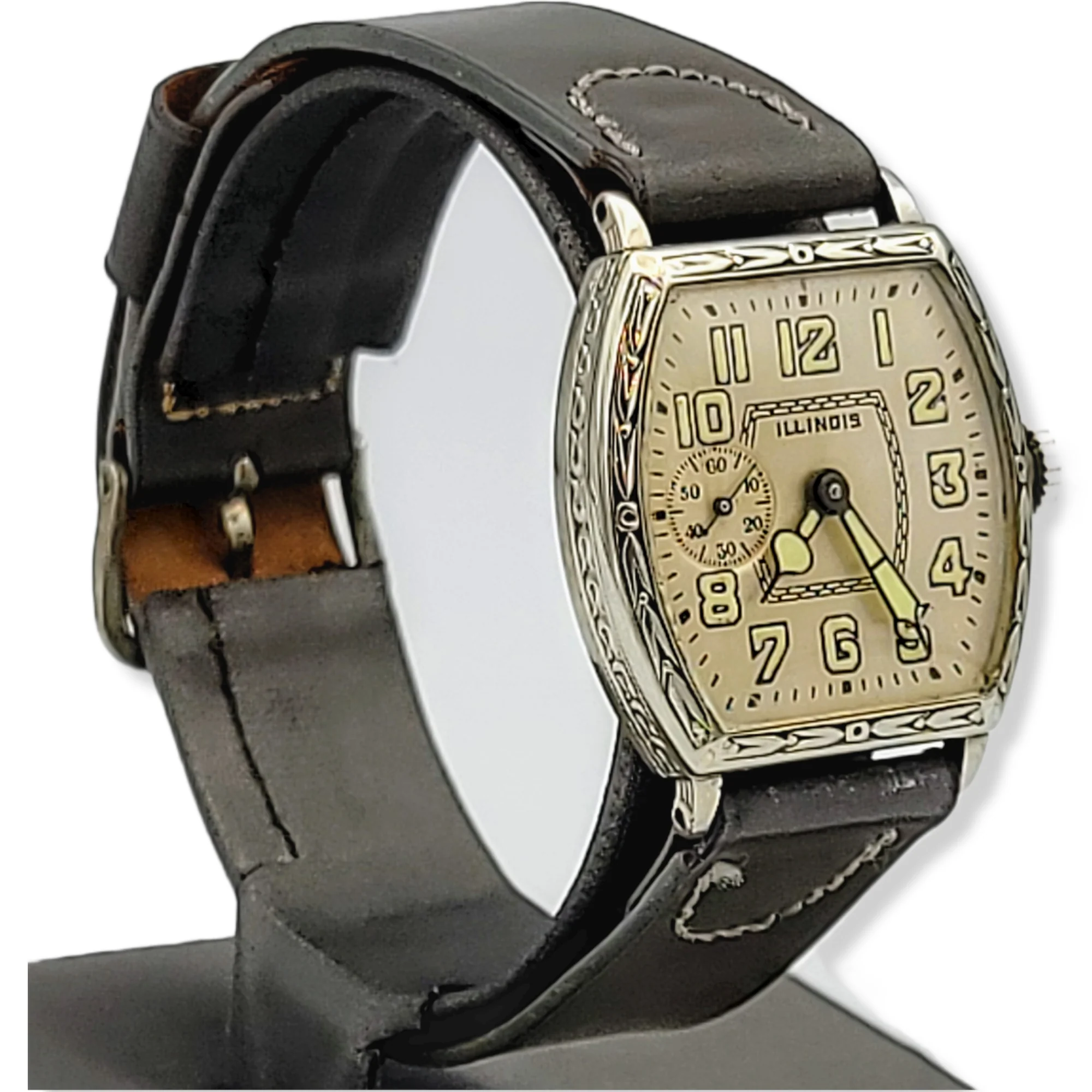 1929 Illinois Whippet Barrel Tonneau Engraved Case Grade 903 15 Jewels - Image 15