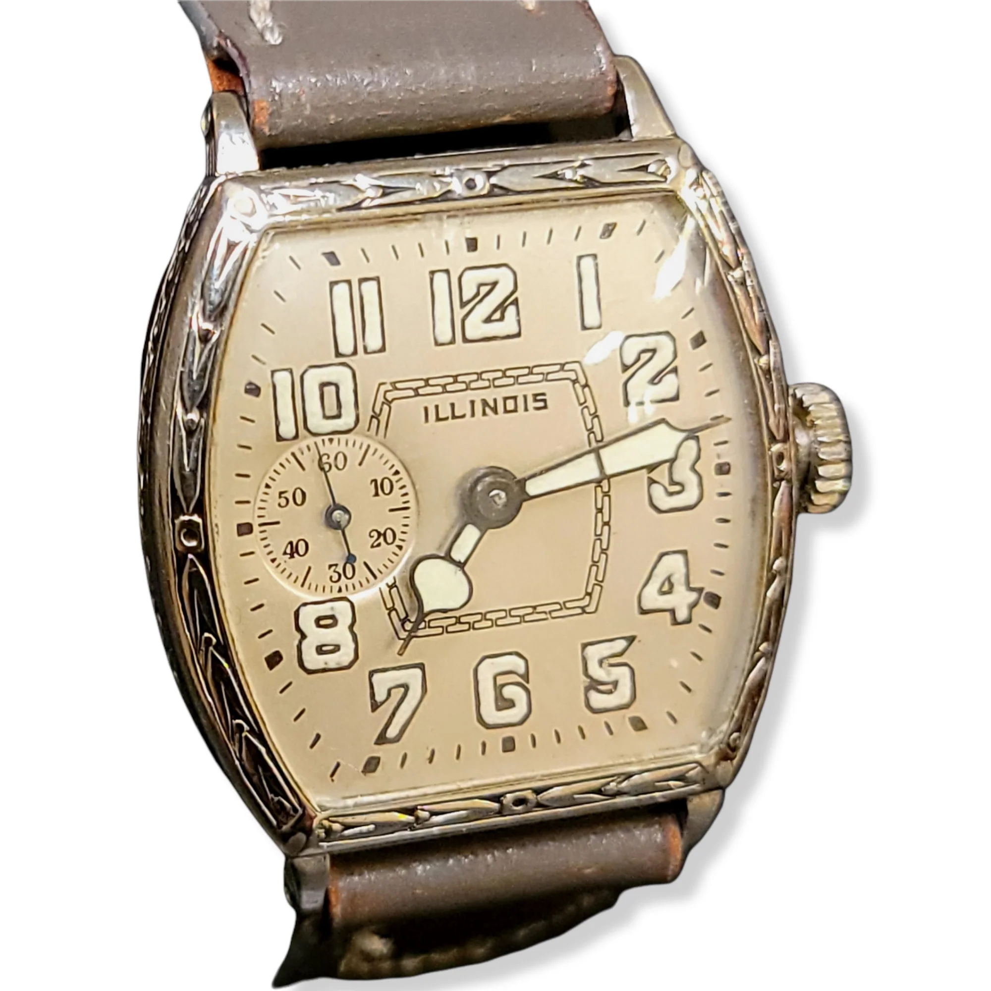 1929 Illinois Whippet Barrel Tonneau Engraved Case Grade 903 15 Jewels - Image 16