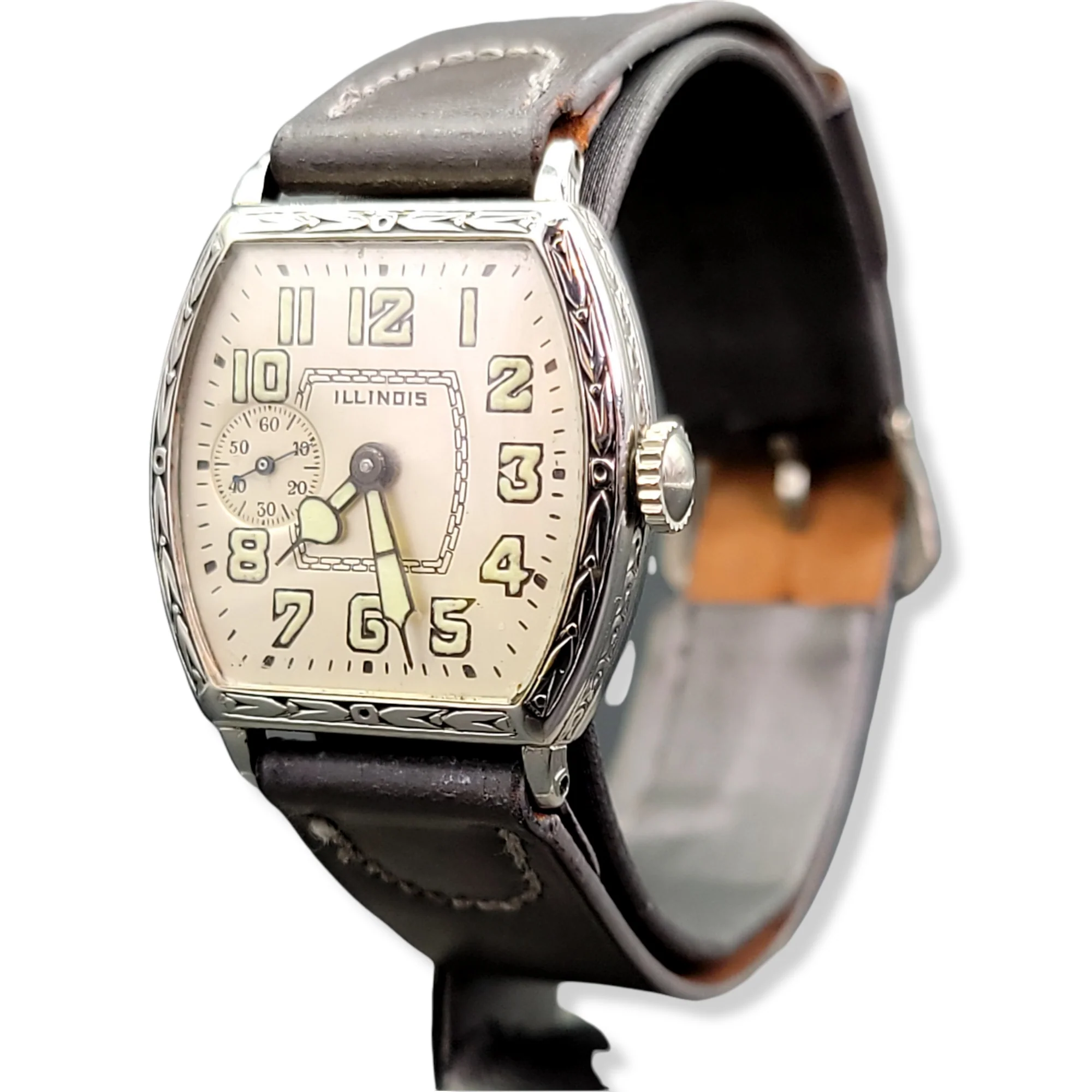 1929 Illinois Whippet Barrel Tonneau Engraved Case Grade 903 15 Jewels - Image 17