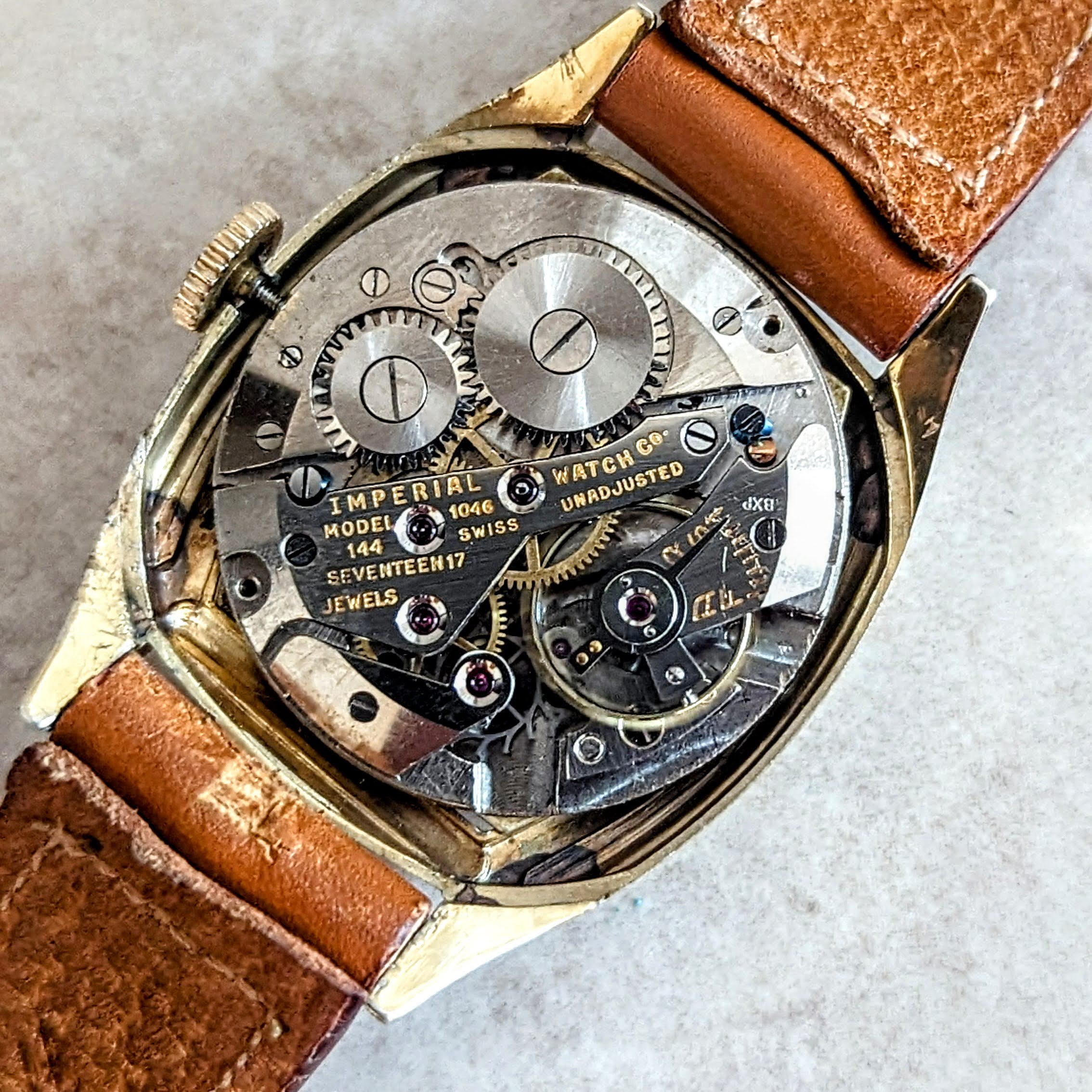 1941 IMPERIAL Watch Model 144 Cal. 1046 17 Jewels Vintage Wristwatch NOS! - Image 14