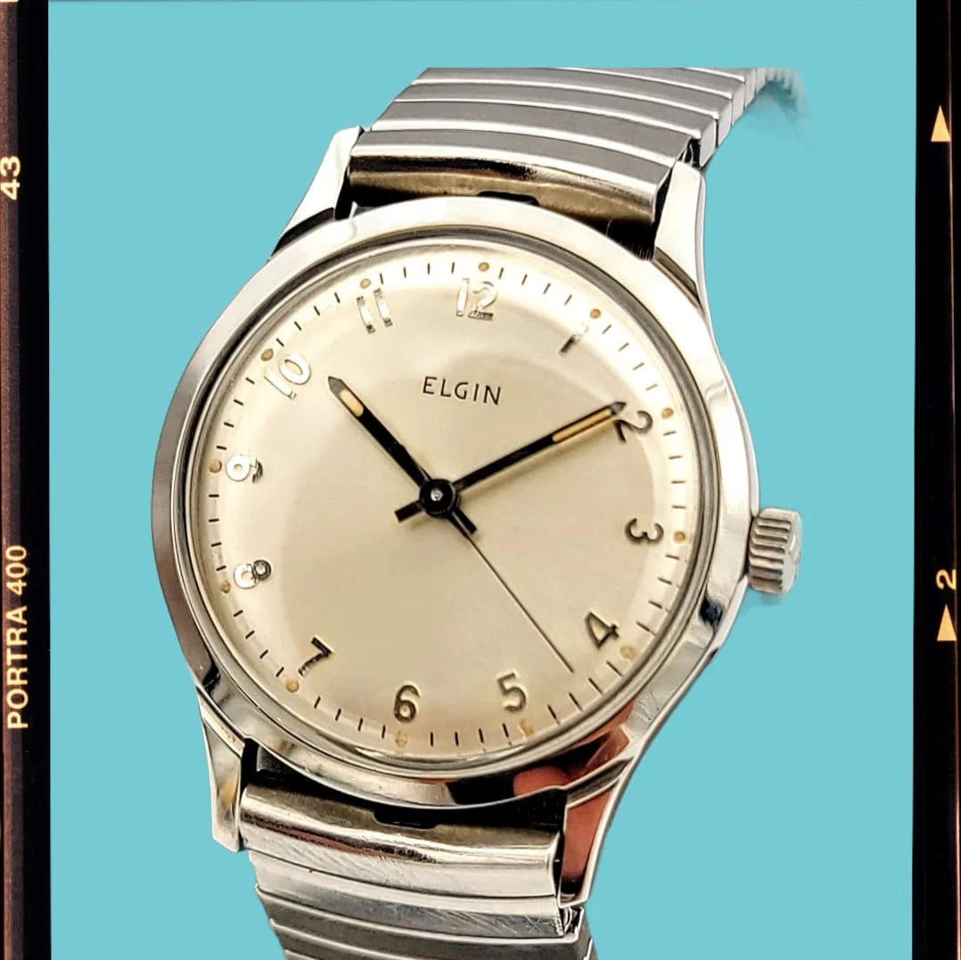 1950's ELGIN Pie Pan Dial 19 Jewels U.S.A. - Image 11