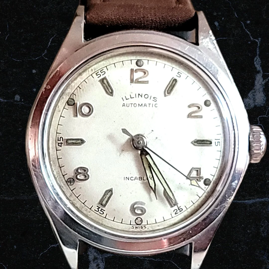1950's ILLINOIS/Hamilton Automatic Watch Swiss Made - Image 12