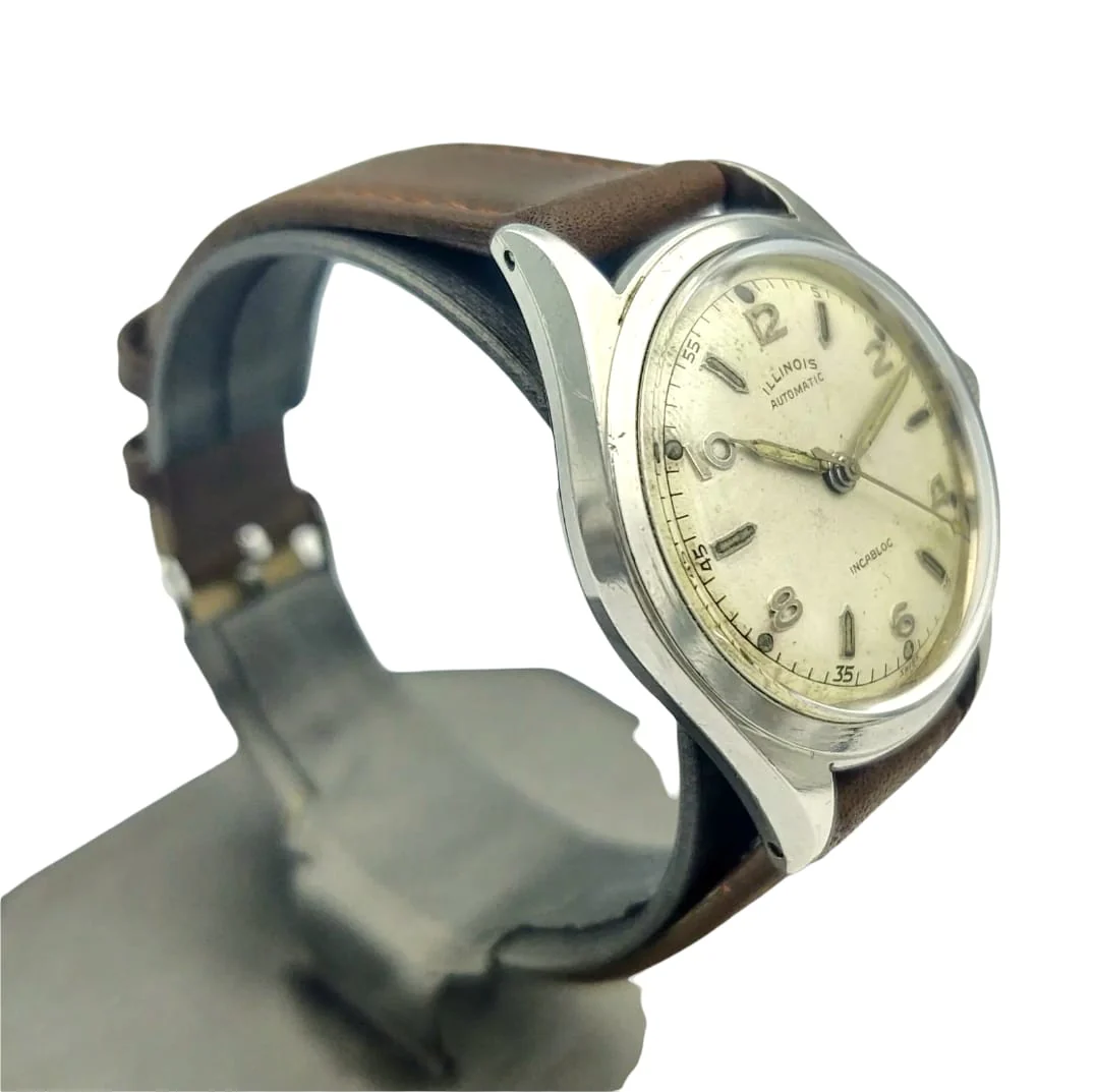1950's ILLINOIS/Hamilton Automatic Watch Swiss Made - Image 3