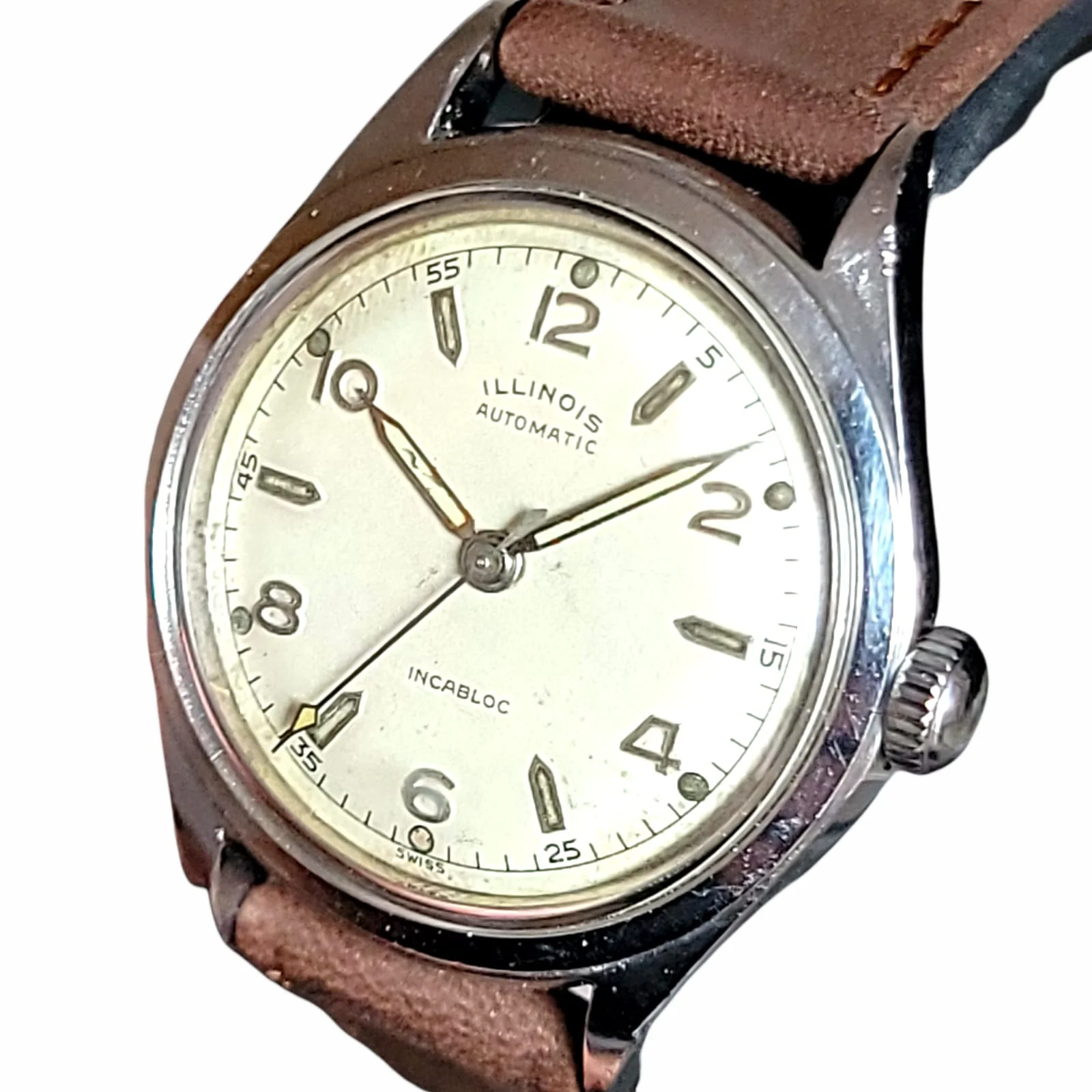 1950's ILLINOIS/Hamilton Automatic Watch Swiss Made - Image 4