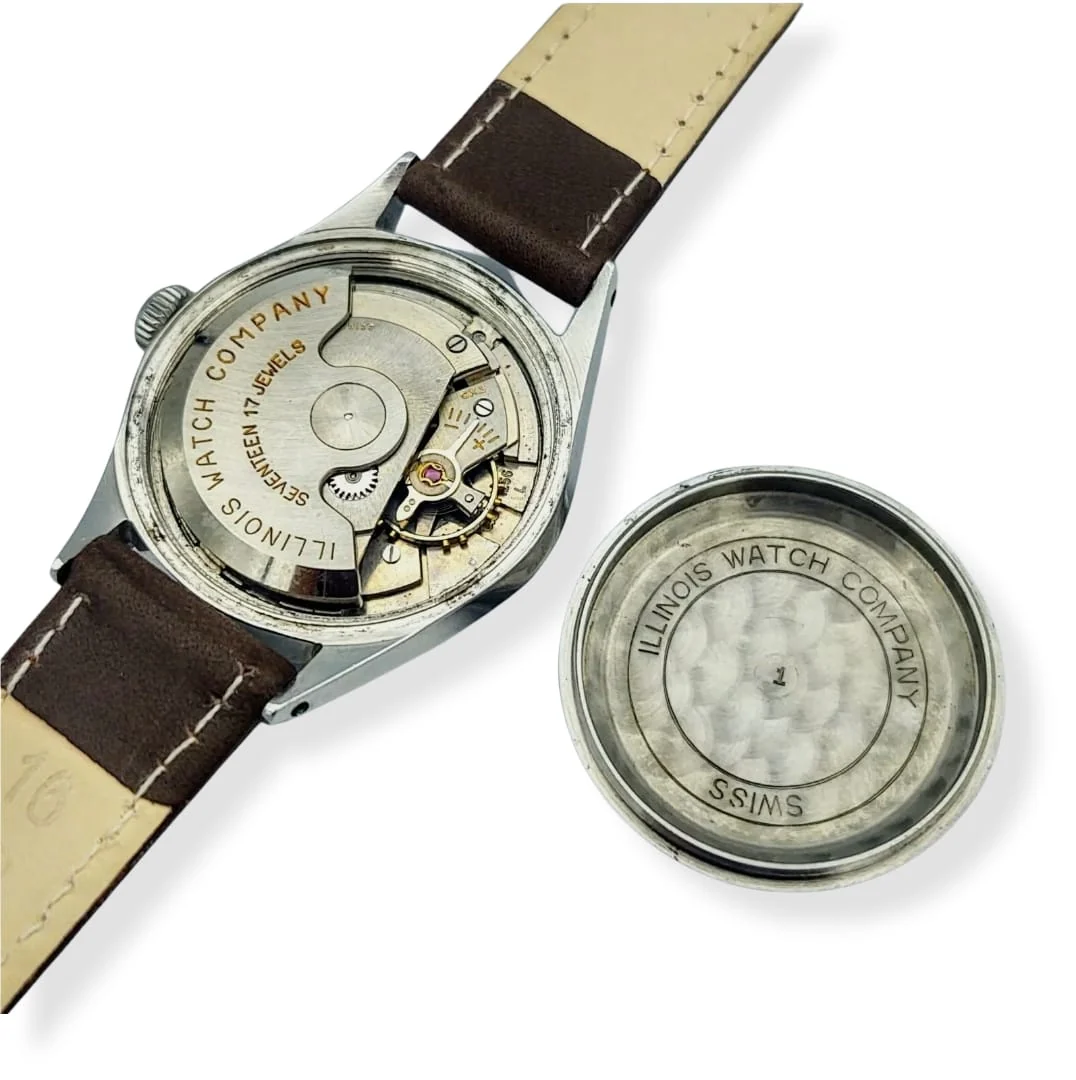1950's ILLINOIS/Hamilton Automatic Watch Swiss Made - Image 8