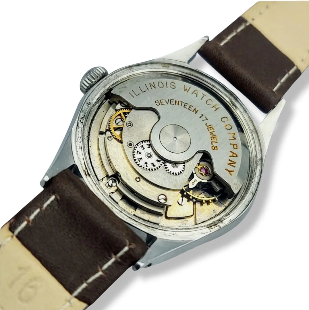 1950's ILLINOIS/Hamilton Automatic Watch Swiss Made - Image 9