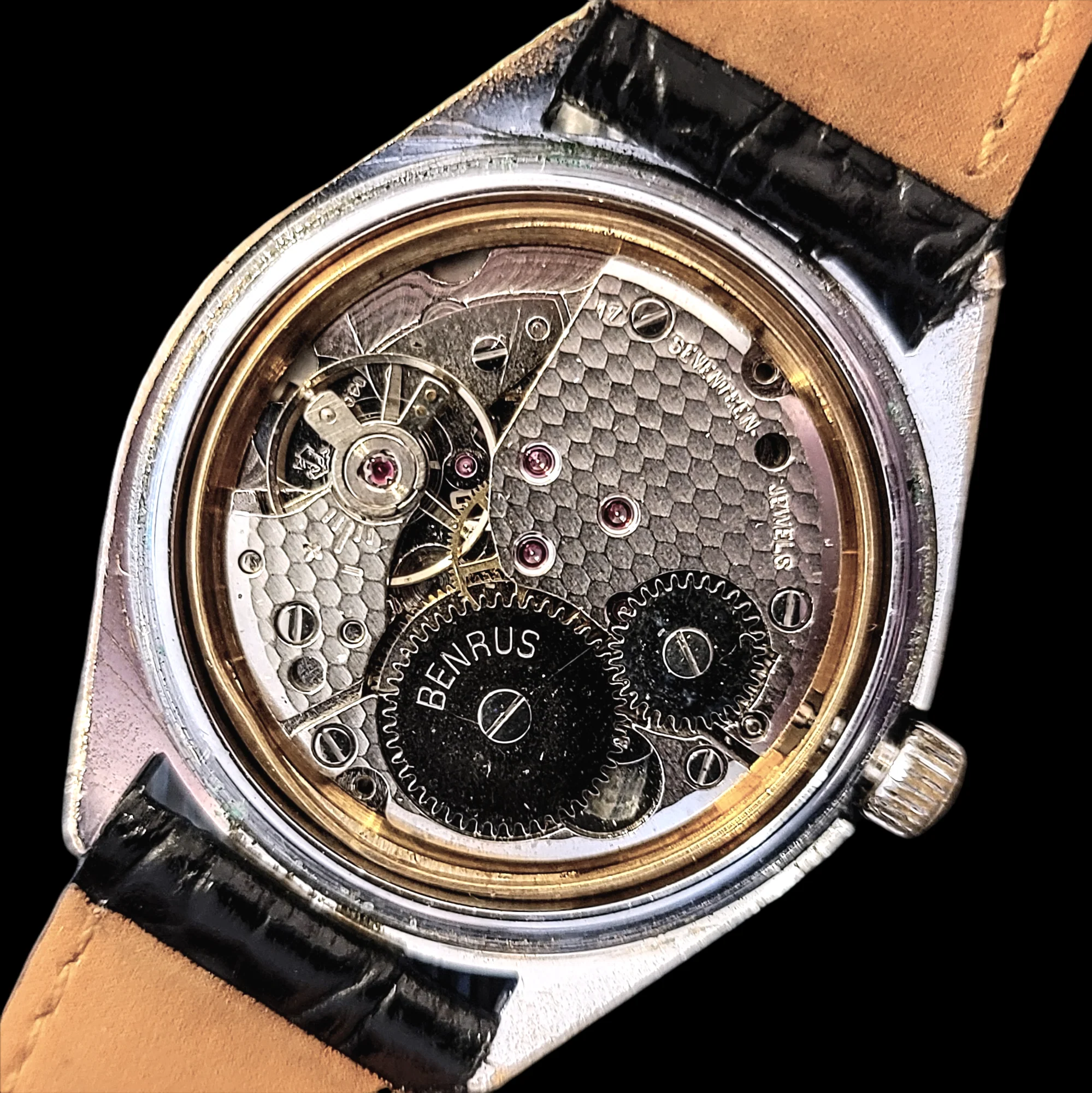 1970's BENRUS Watch 17 Jewels Cal. FE 140 - Image 9