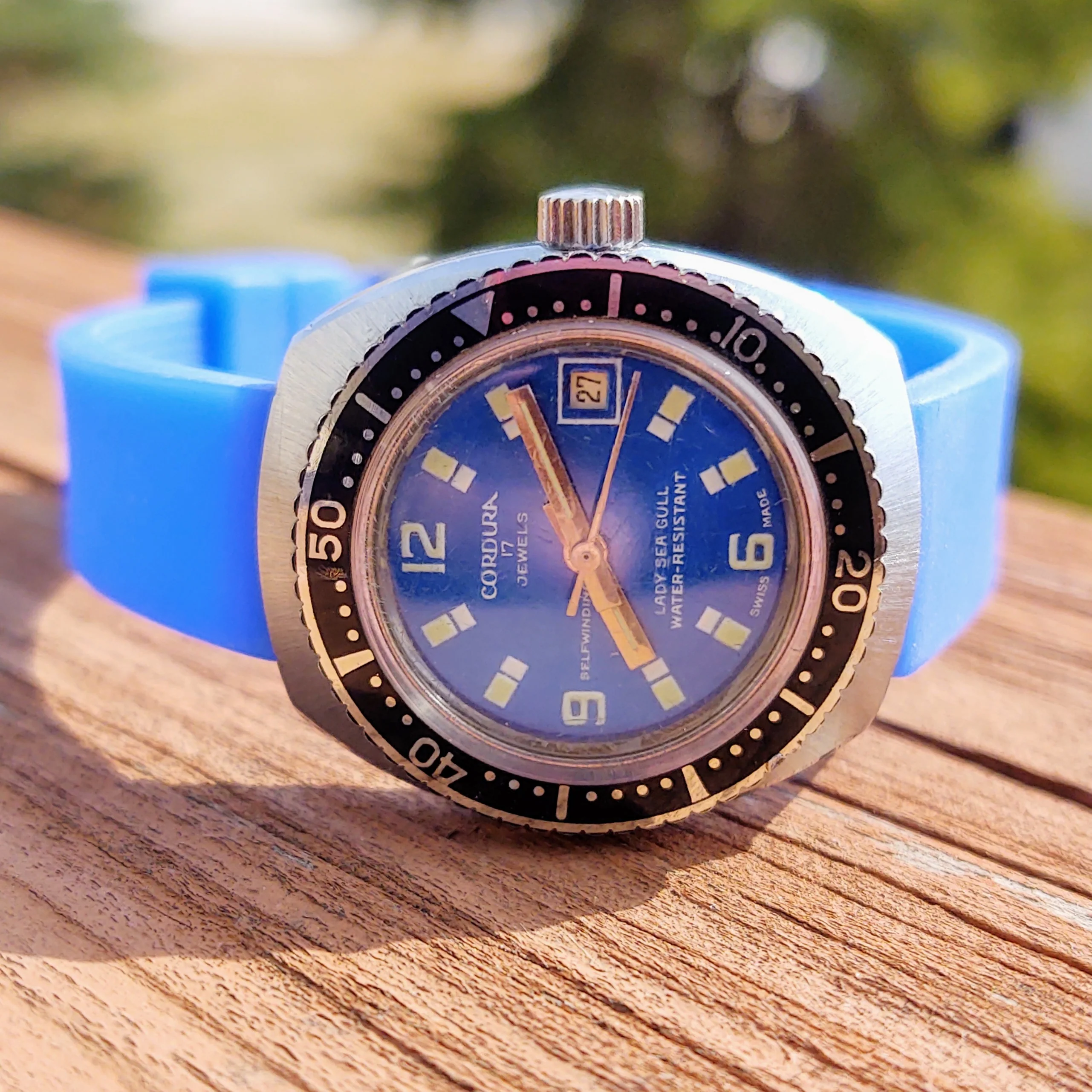 1970's Cordura (Sicura) Lady Sea Gull Diver Watch - Image 10