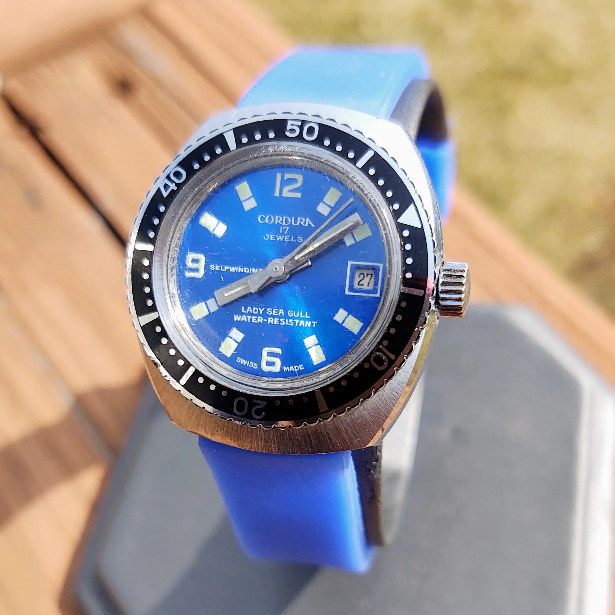 1970's Cordura (Sicura) Lady Sea Gull Diver Watch - Image 3