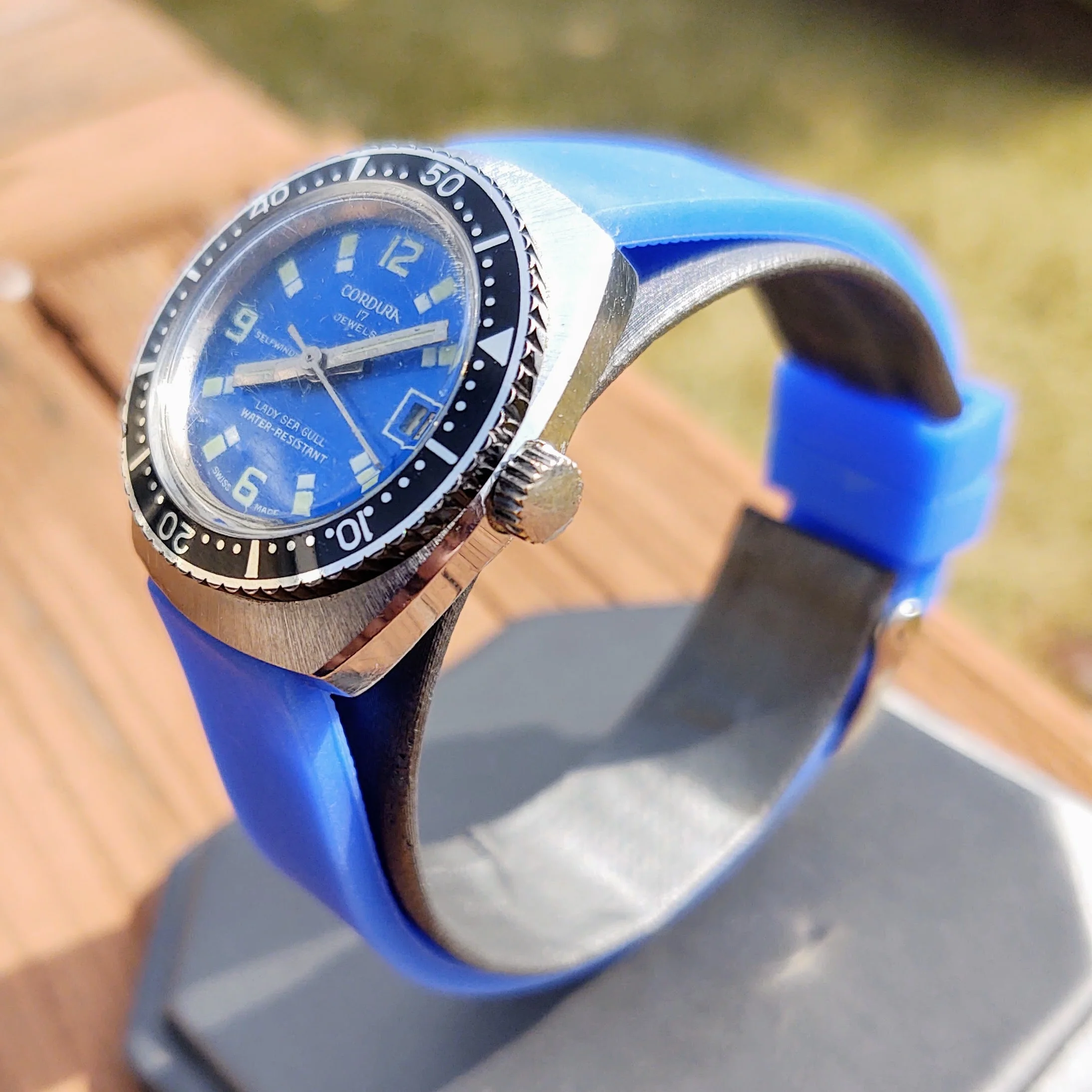 1970's Cordura (Sicura) Lady Sea Gull Diver Watch - Image 4