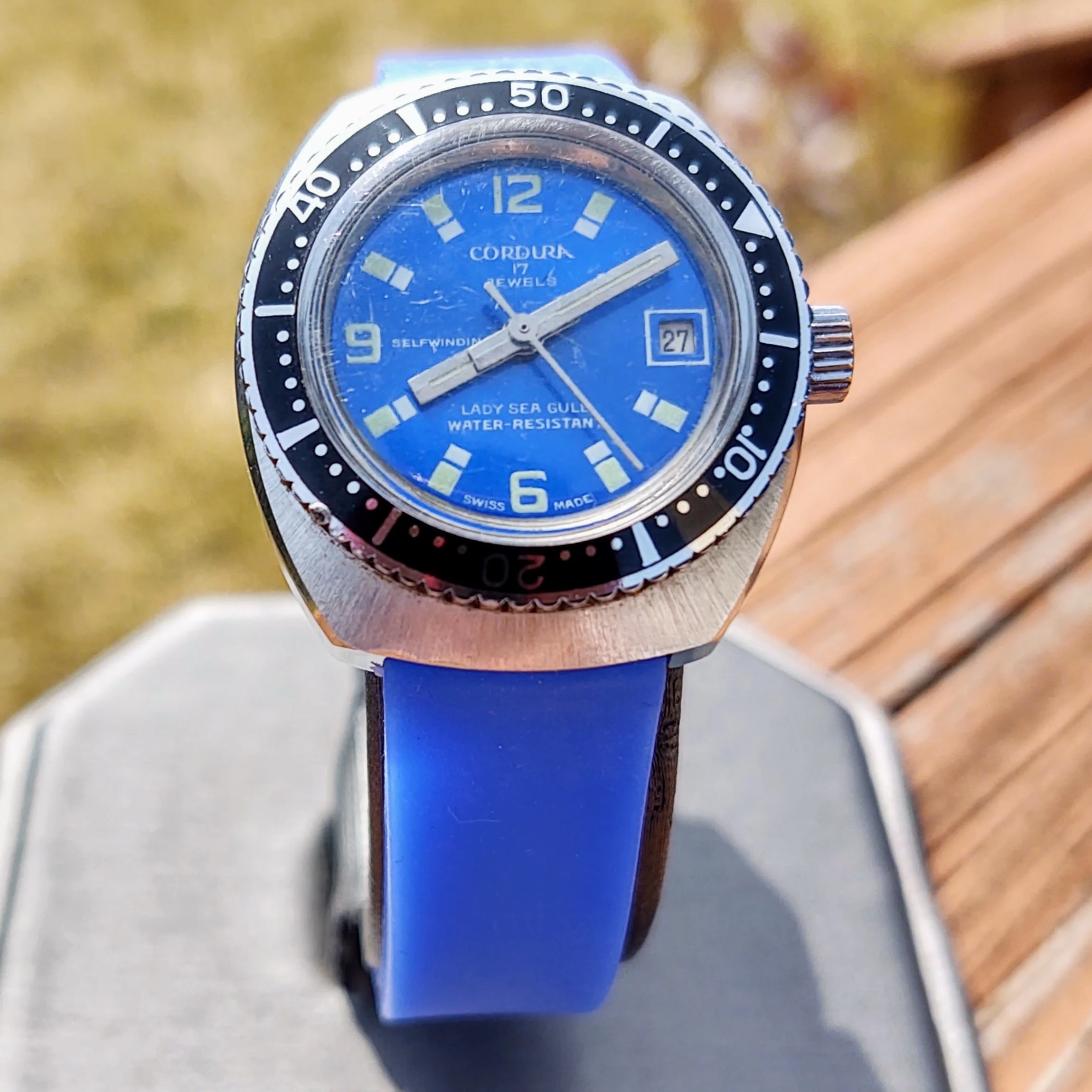 1970's Cordura (Sicura) Lady Sea Gull Diver Watch - Image 6