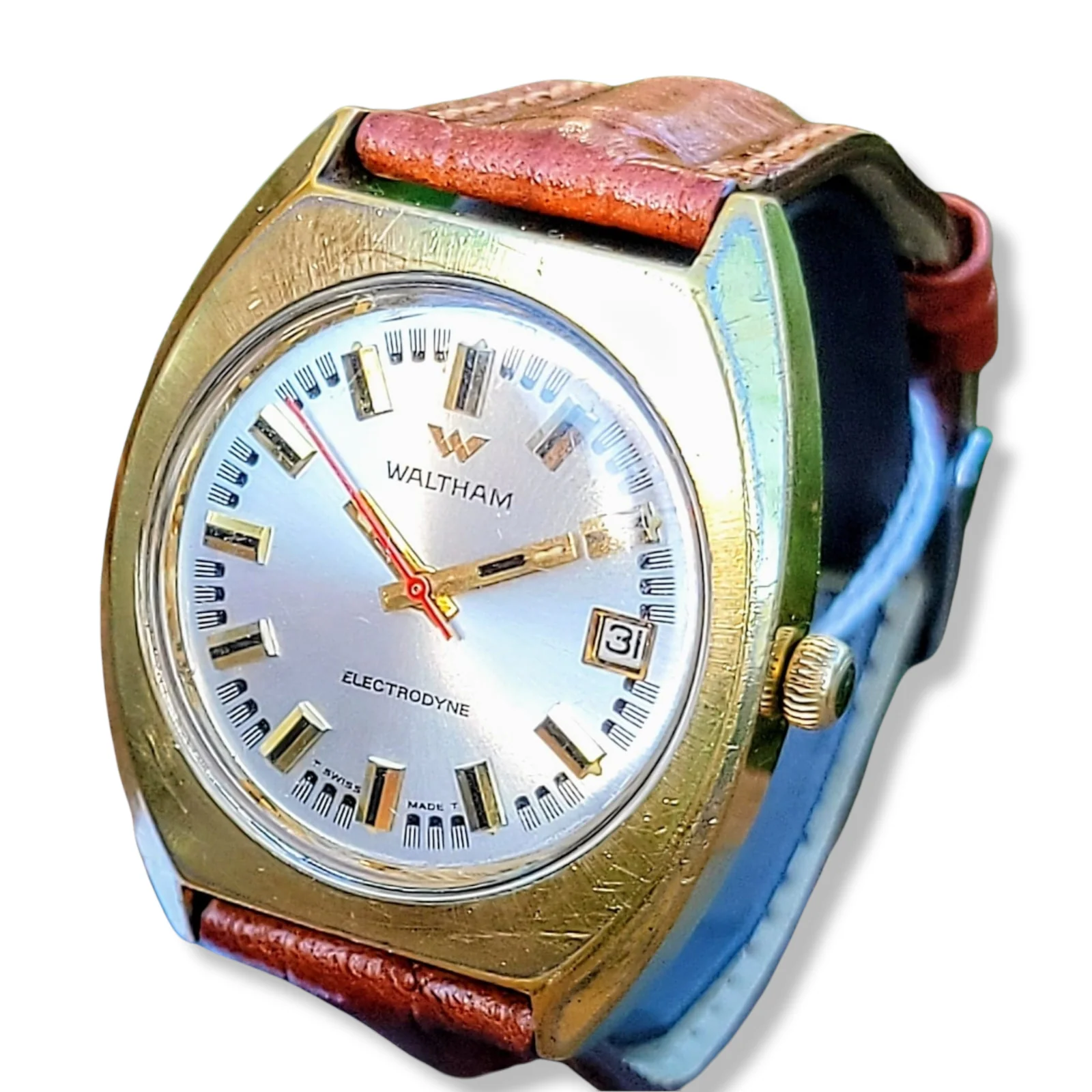 1970's WALTHAM Electrodyne Watch Swiss - Image 5