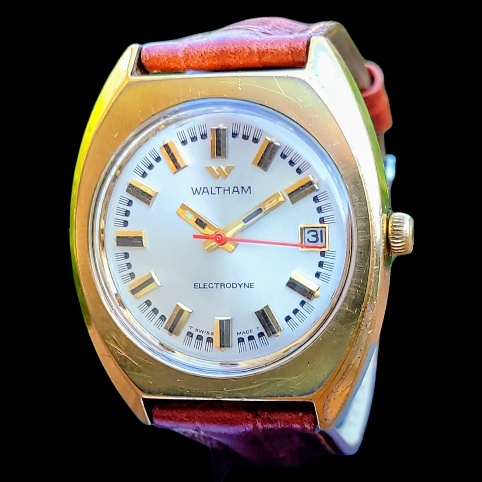 1970's WALTHAM Electrodyne Watch Swiss - Image 9