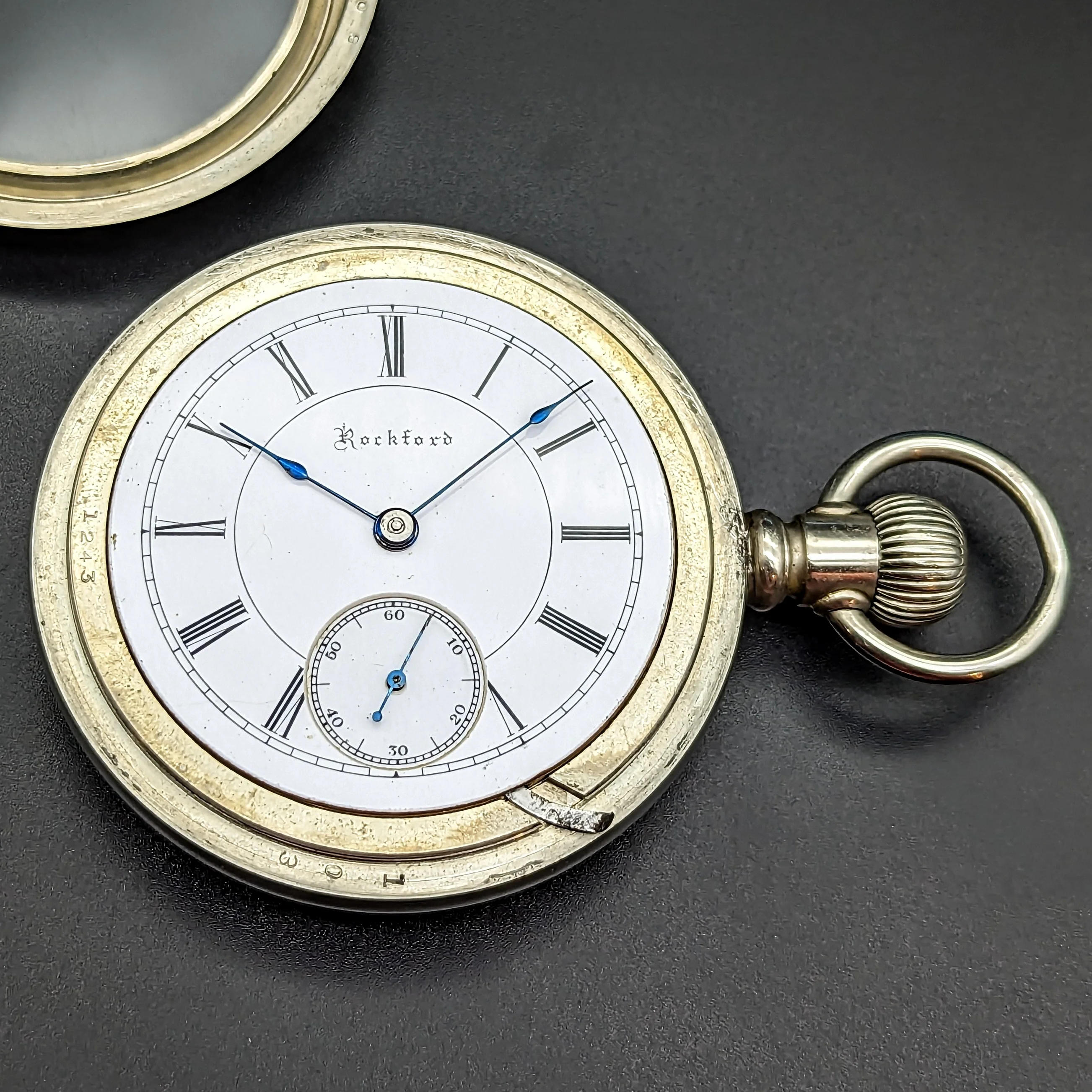 Antique 1888 ROCKFORD Pocket Watch Size 18S Grade 93 9 Jewels - Image 13